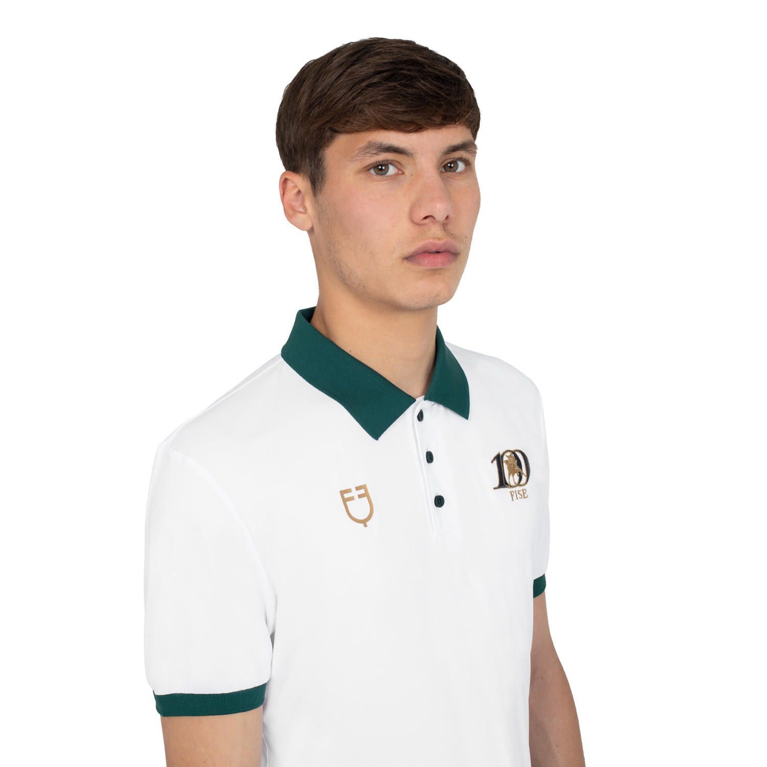 Herren-Trainingspolo mit Drei-Knopf-Leiste X FISE 100
