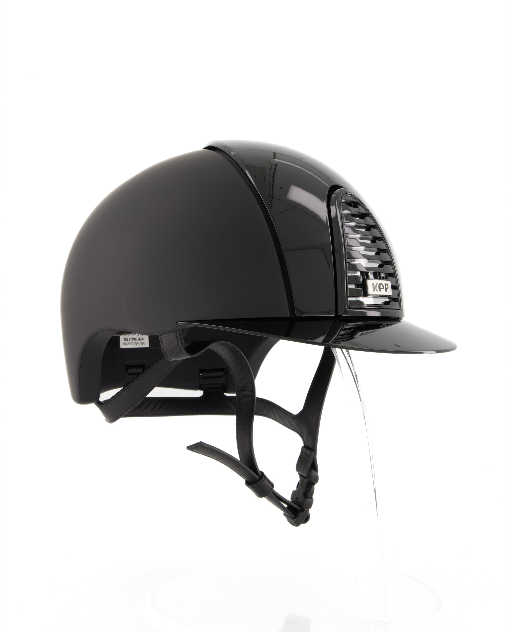 Reithelm Cromo 2.0 Textile Polo mit Polish Front u. Rear matt in schwarz