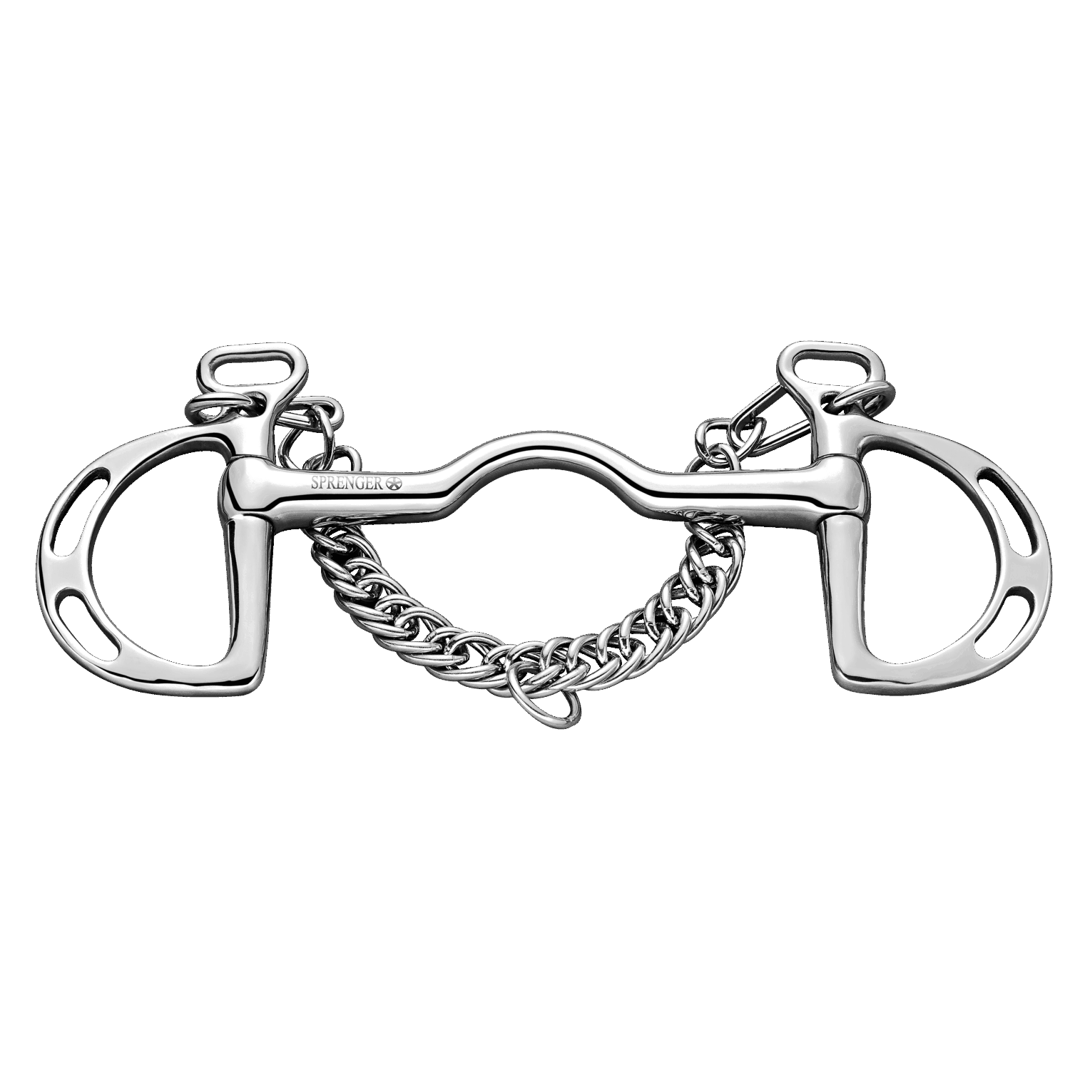 Springkandare 16 mm starre Stange mit Zungenfreiheit - Edelstahl rostfrei