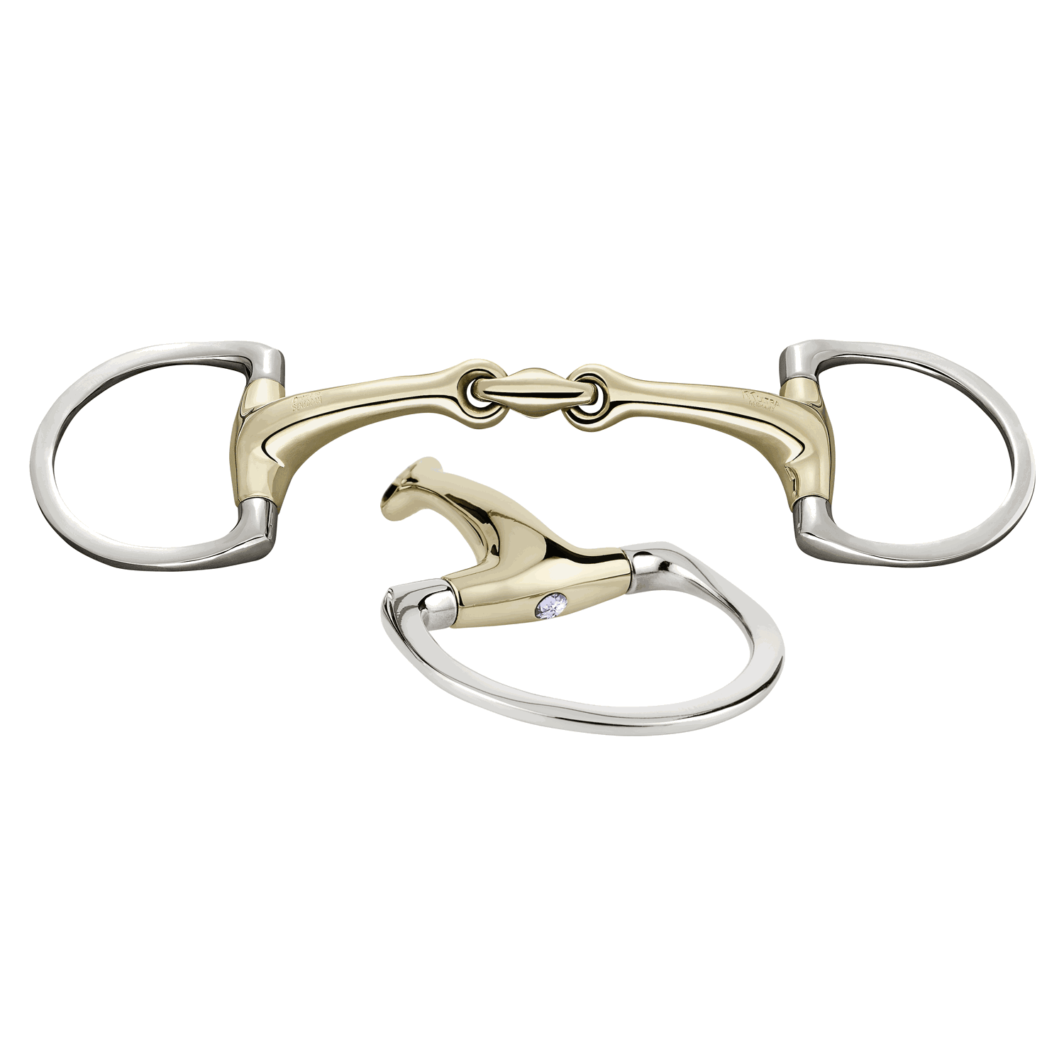 Dynamic RS Olivenkopfgebiss mit D-förmigem Ring 16 mm doppelt gebrochen - Sensogan Dynamic RS Olivenkopfgebiss mit D-förmigem Ring 16 mm doppelt gebrochen - Sensogan