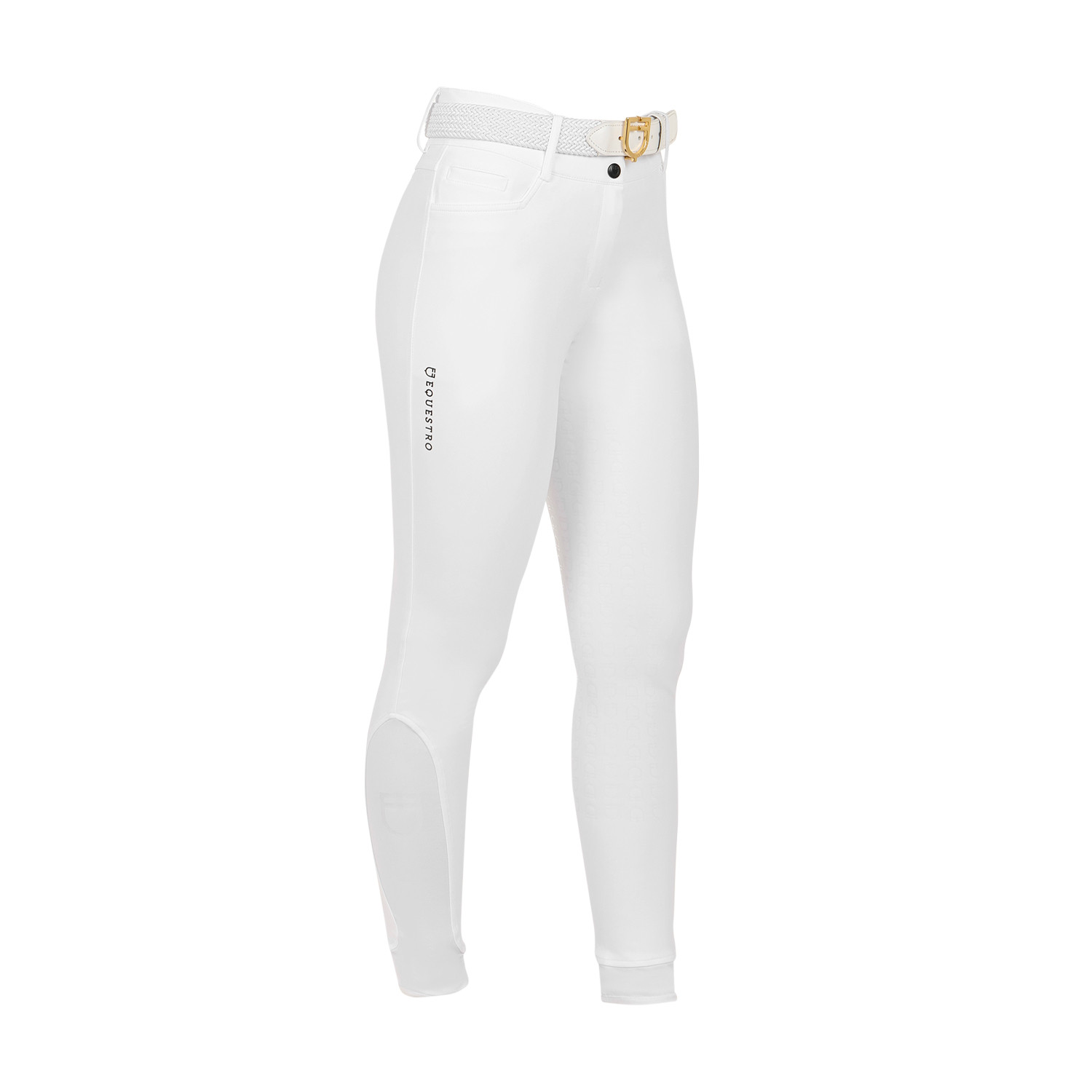 Damen-Reithose High Waist mit Vollbesatz