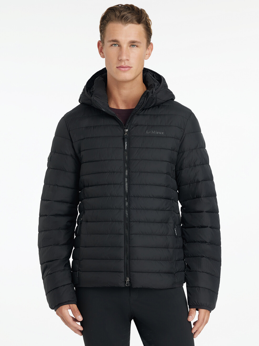 Herren Steppjacke mit Kapuze