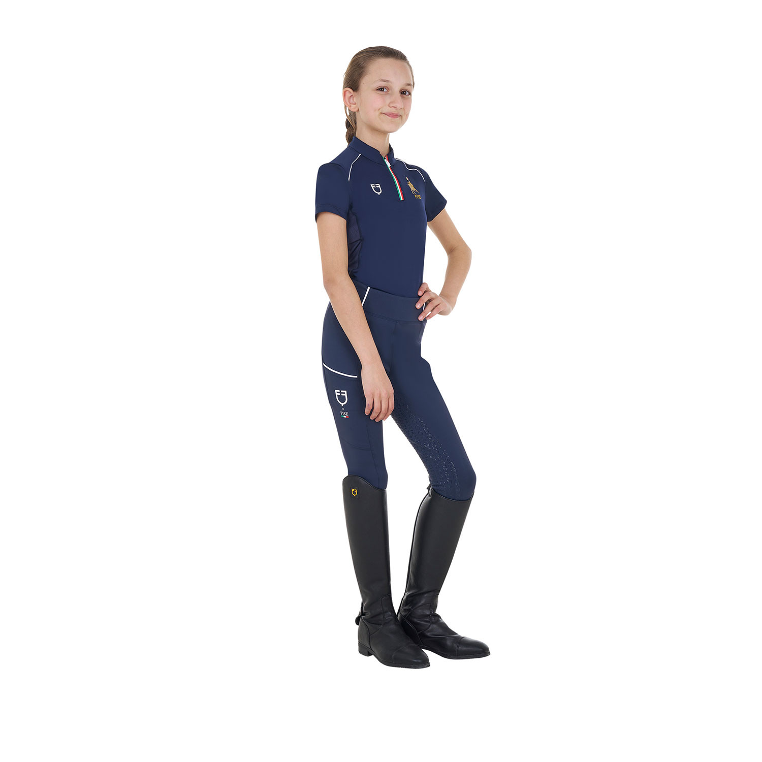 Kinder-Unisex-Trainingspolo X FISE