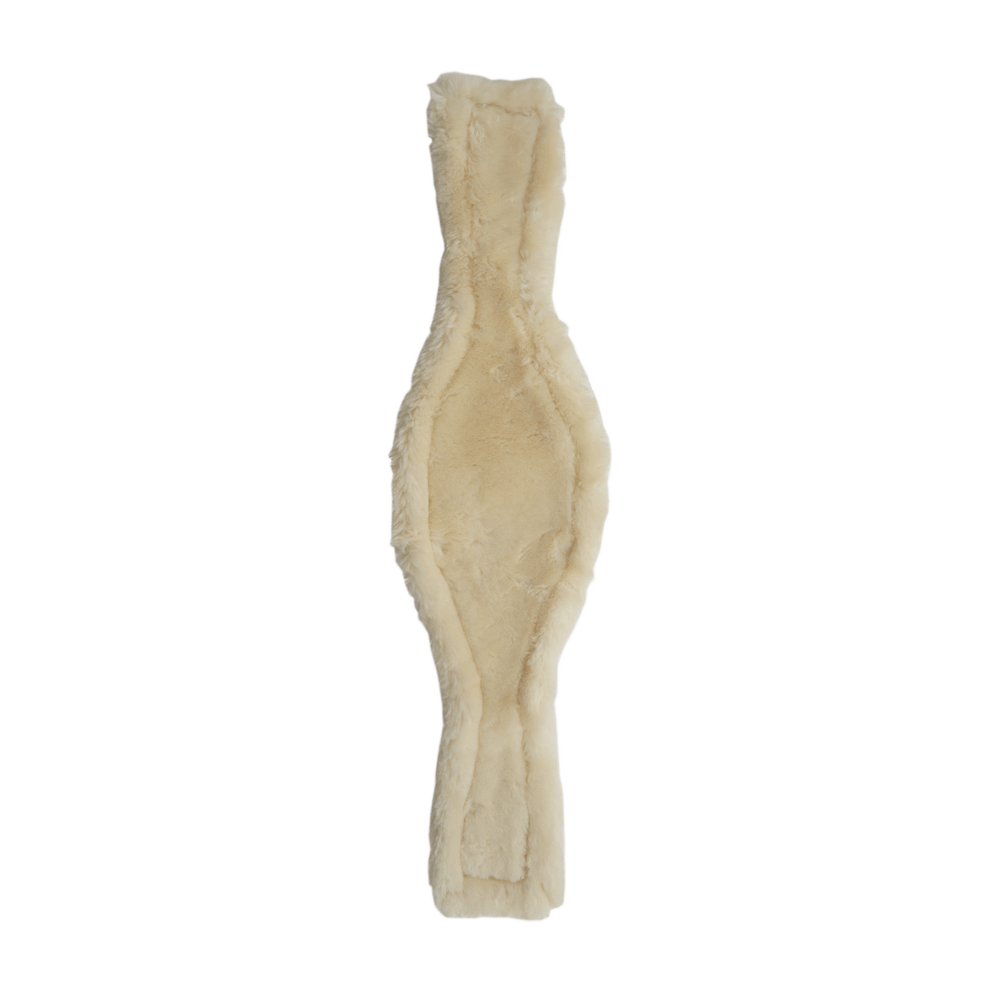 Lambskin girth protector for anatomical long girth