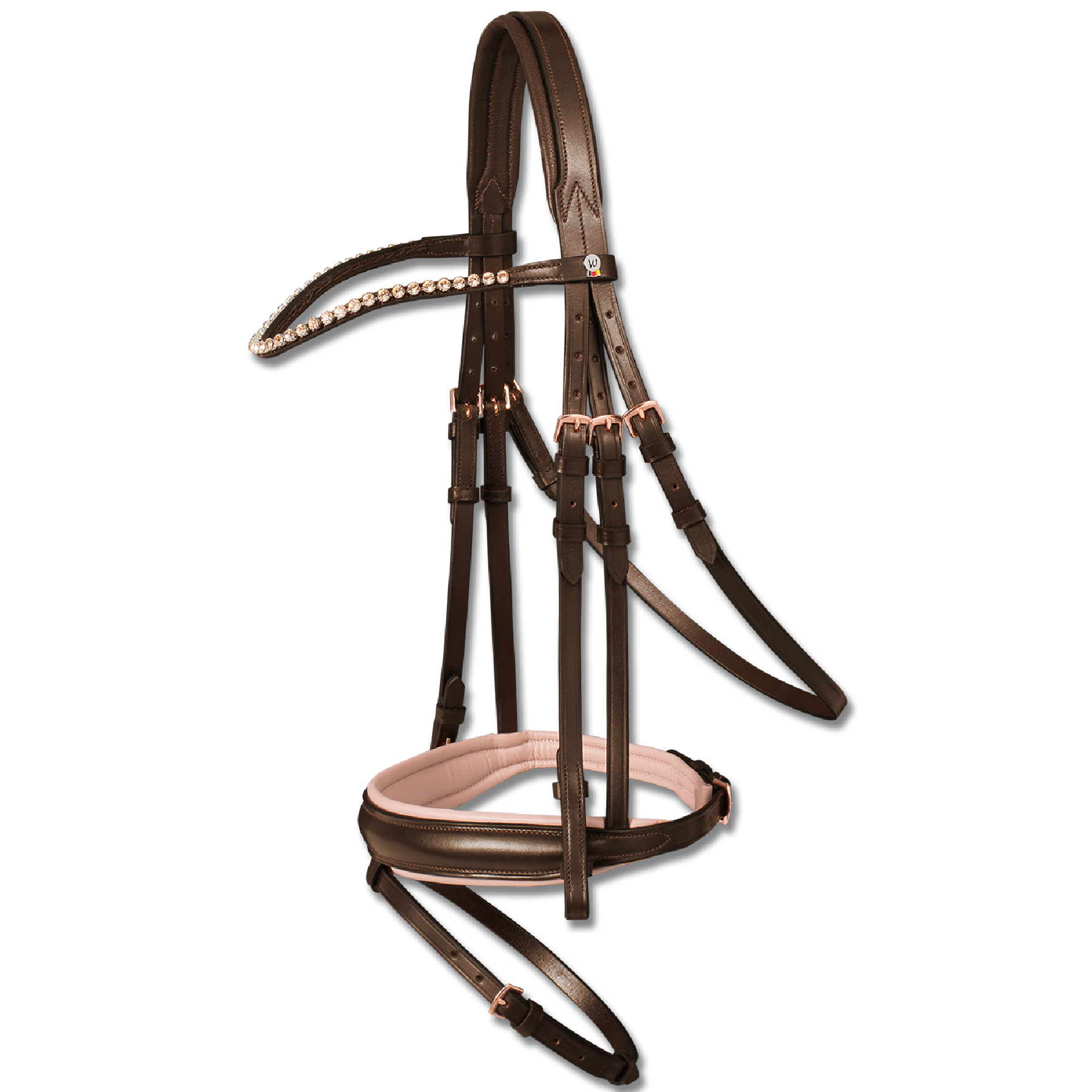 Snaffle bridle X-Line Rosé