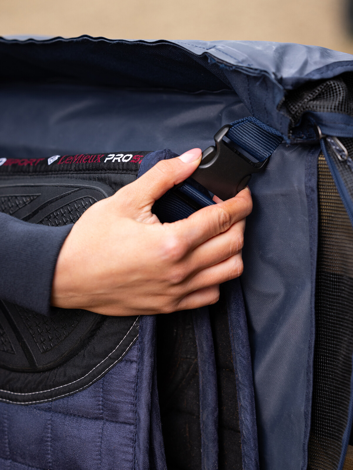 Saddle pad carrier bag