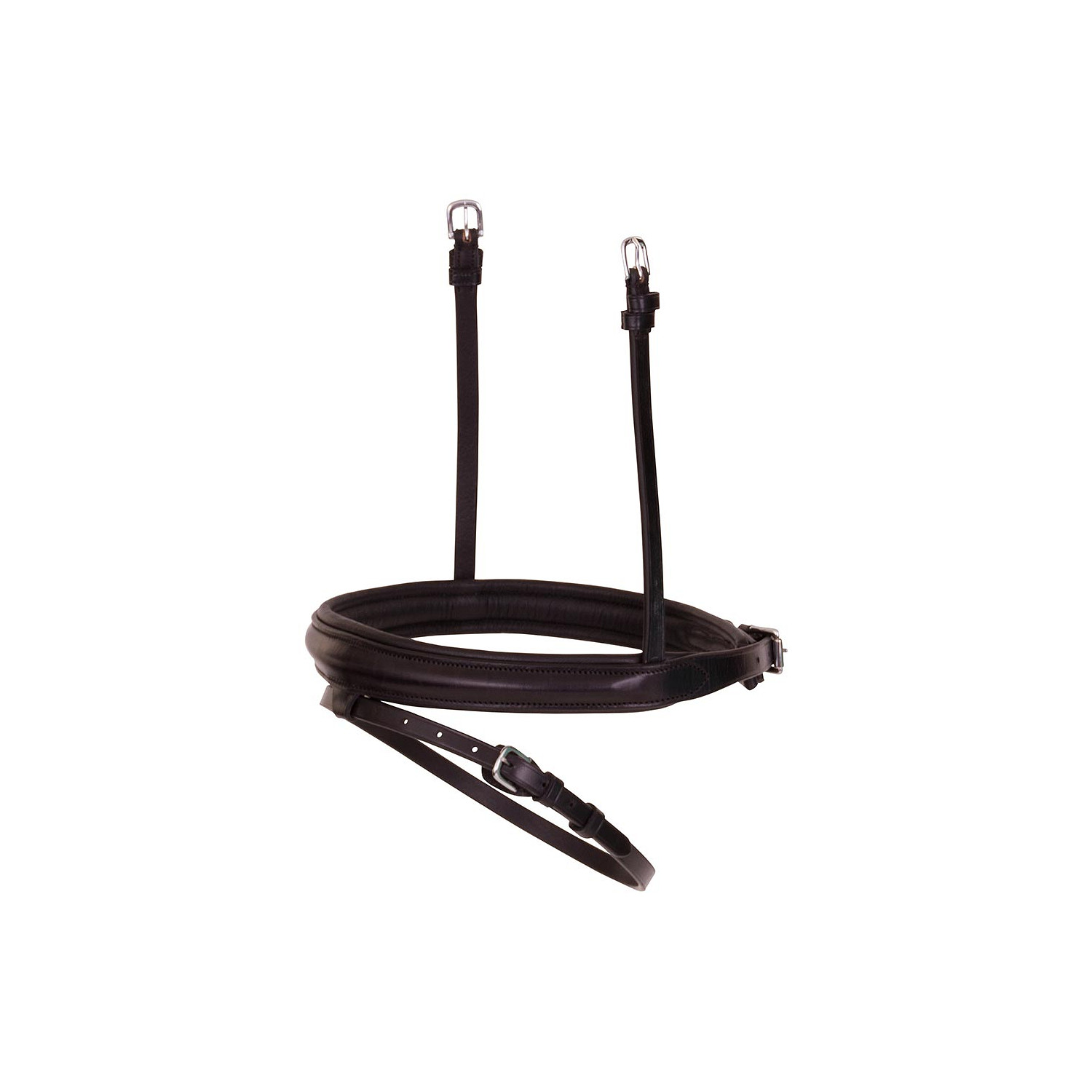 englisch kombiniertes Reithalfter Anatomic in schwarz/silber