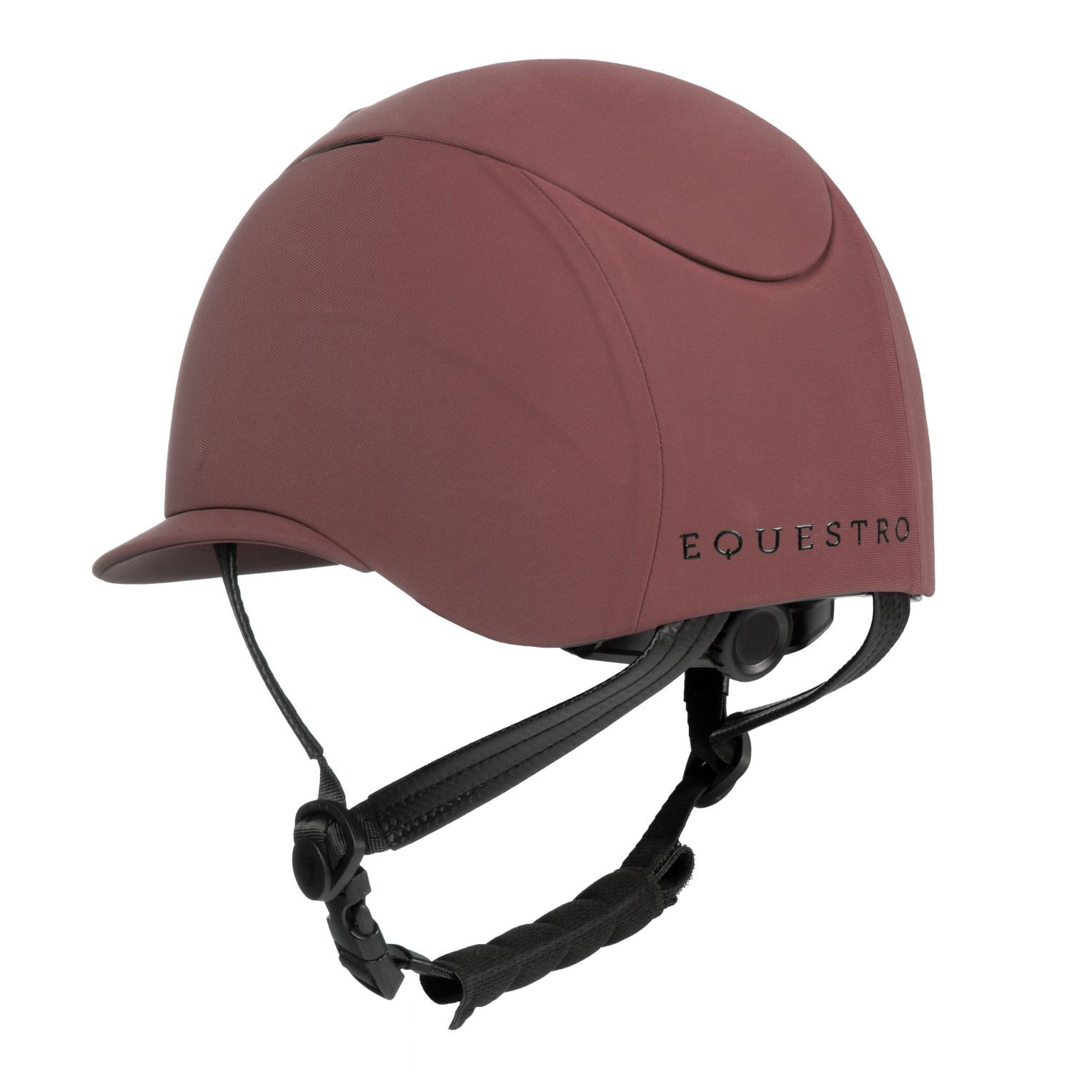 Reithelm für Damen mit breitem Schirm und geprägtem Logo, EN 1384-2023