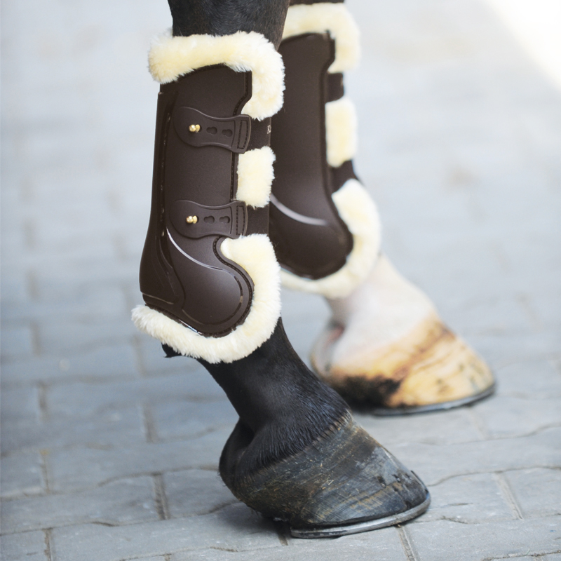 Hard shell gaiters "Compete 'n Wool" synthetic fur