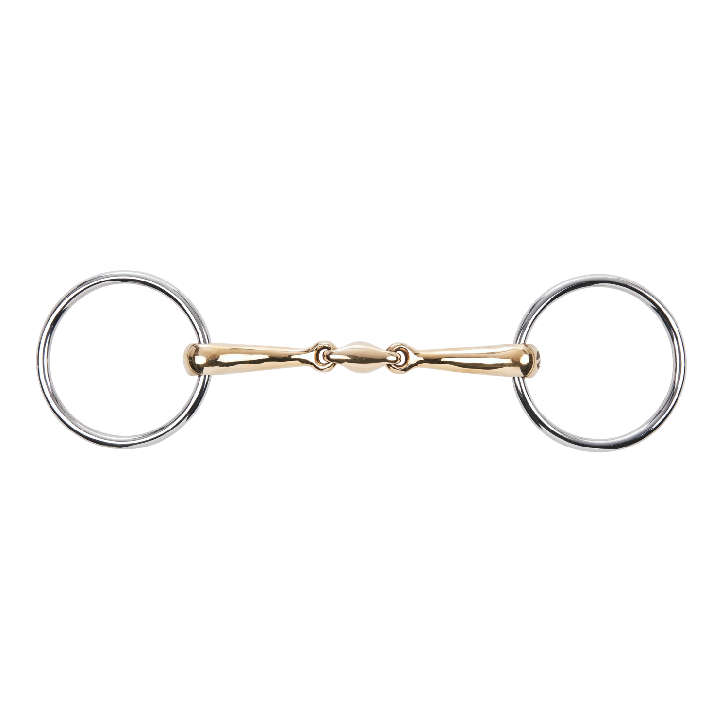 Water snaffle cheekpiece Kaugan®-Shaped 14 mm, double broken