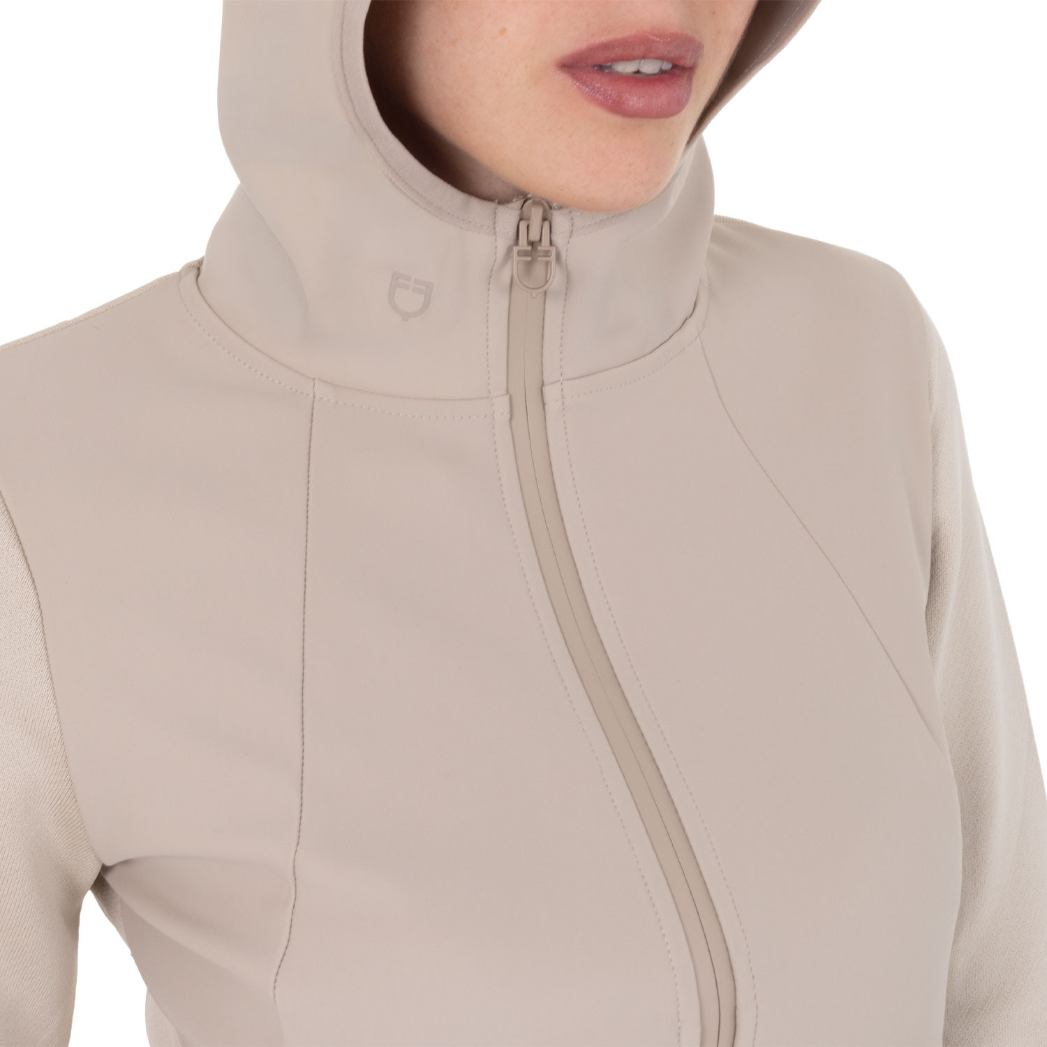 Technisches Kapuzensweatshirt für Damen mit Micro-Mesh-Einsätzen