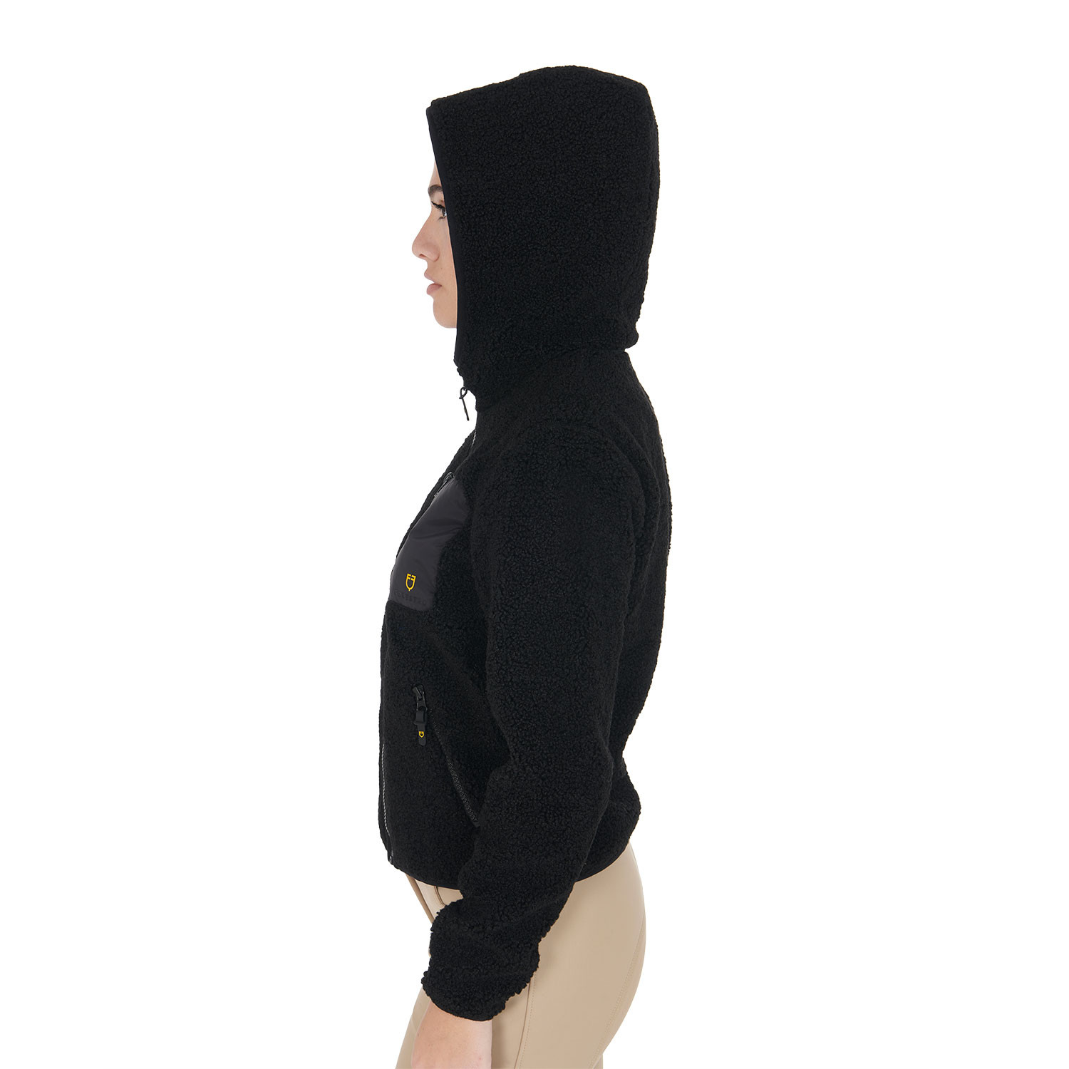 Damen-Fleece-Sweatshirt mit Fronttasche