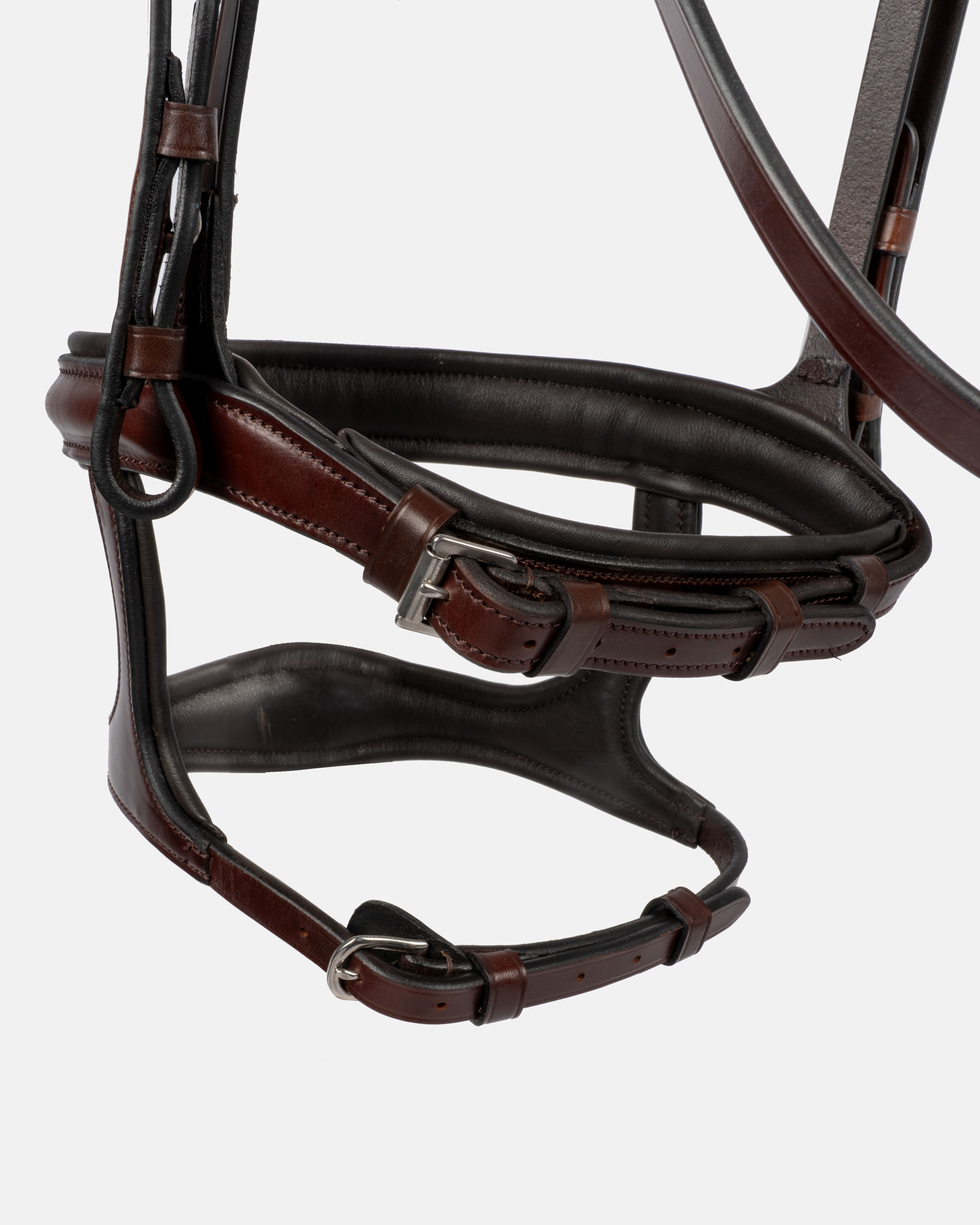 Bath snaffle bridle in oak/silver Bath snaffle bridle in oak/silver