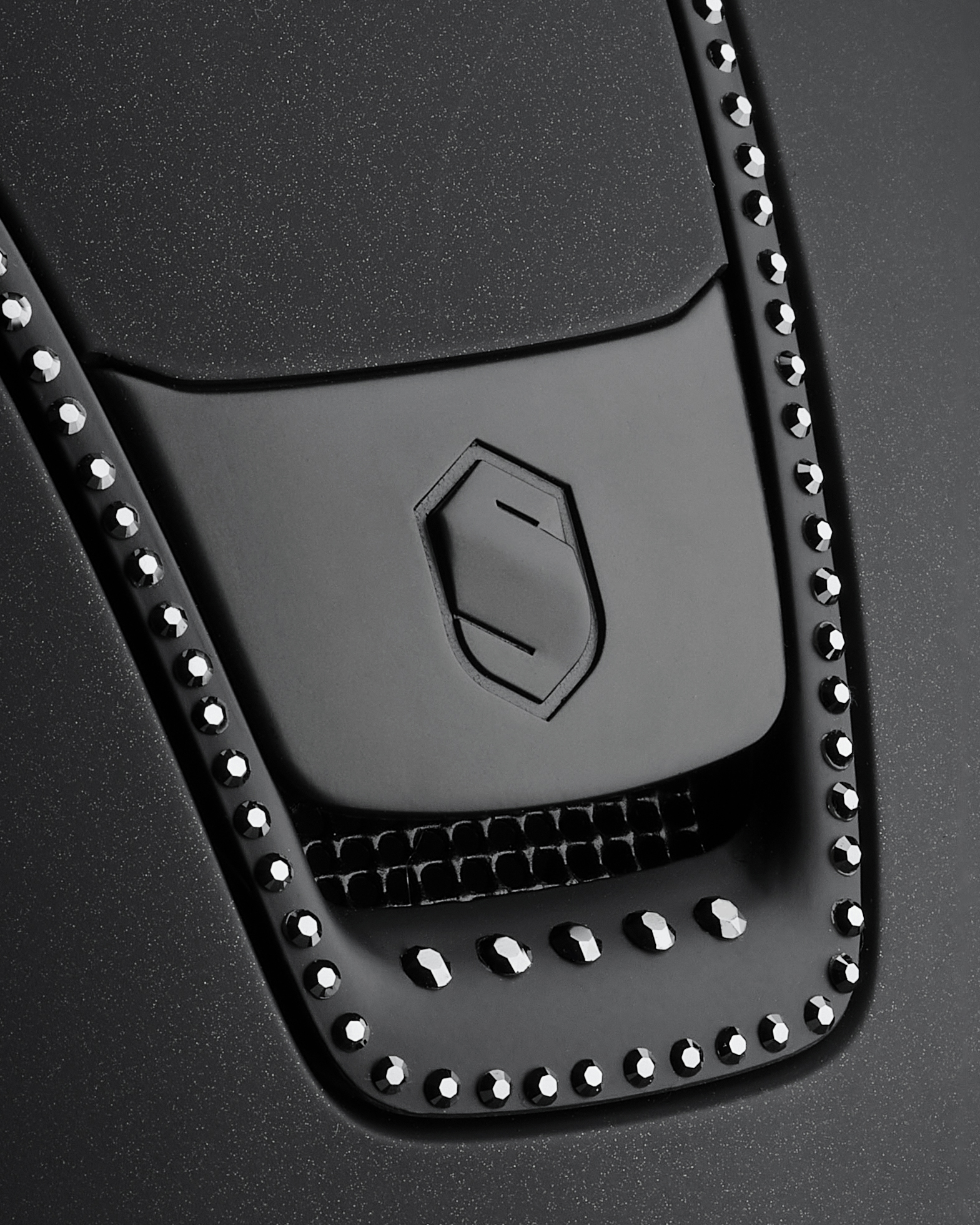Riding helmet 2.0 Miss Shield Shadowmatt Black, Trim u. Blason Matt Black 300 Swarovski Jet Hemitate in black