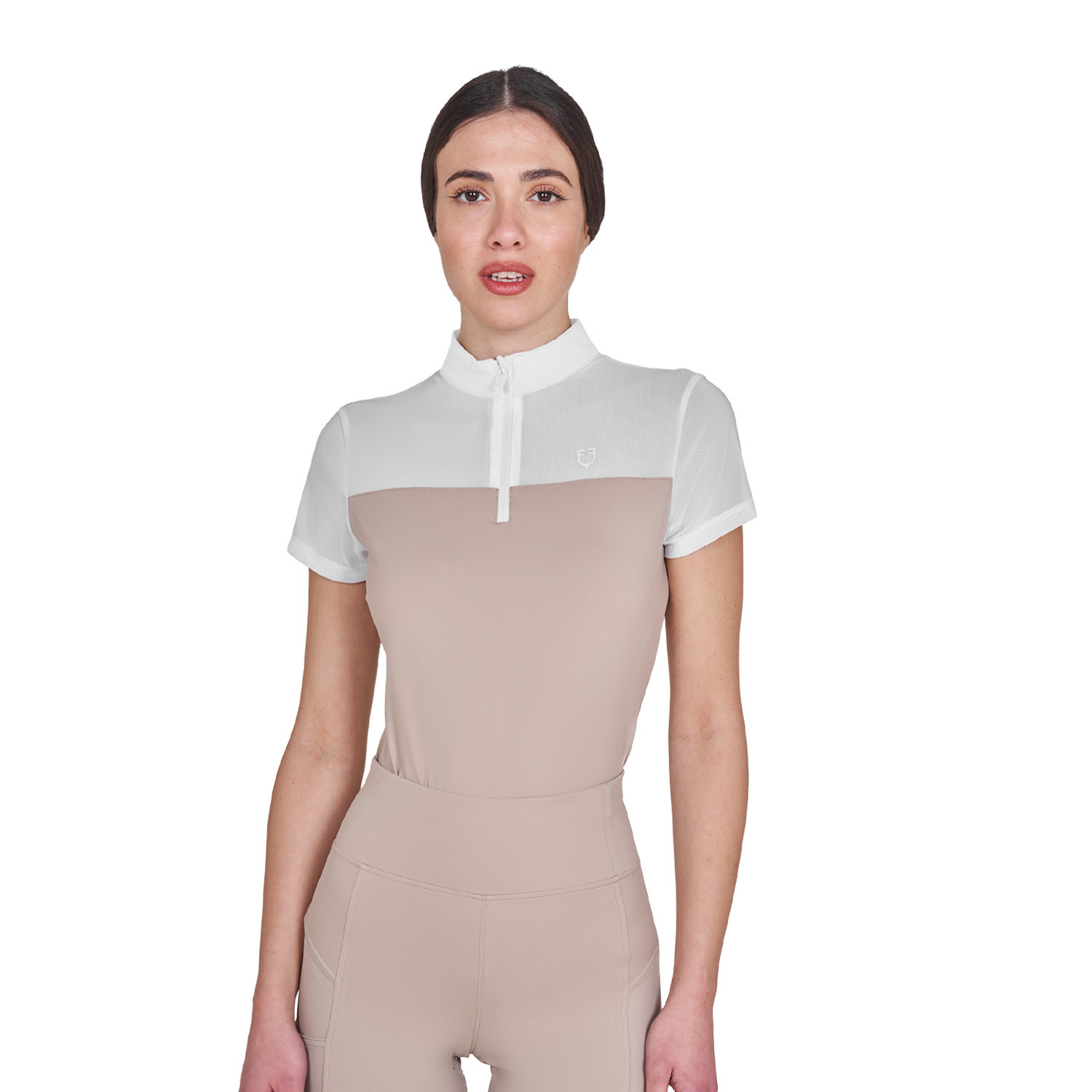 Damen-Trainingspolo mit Mesh-Einsätzen