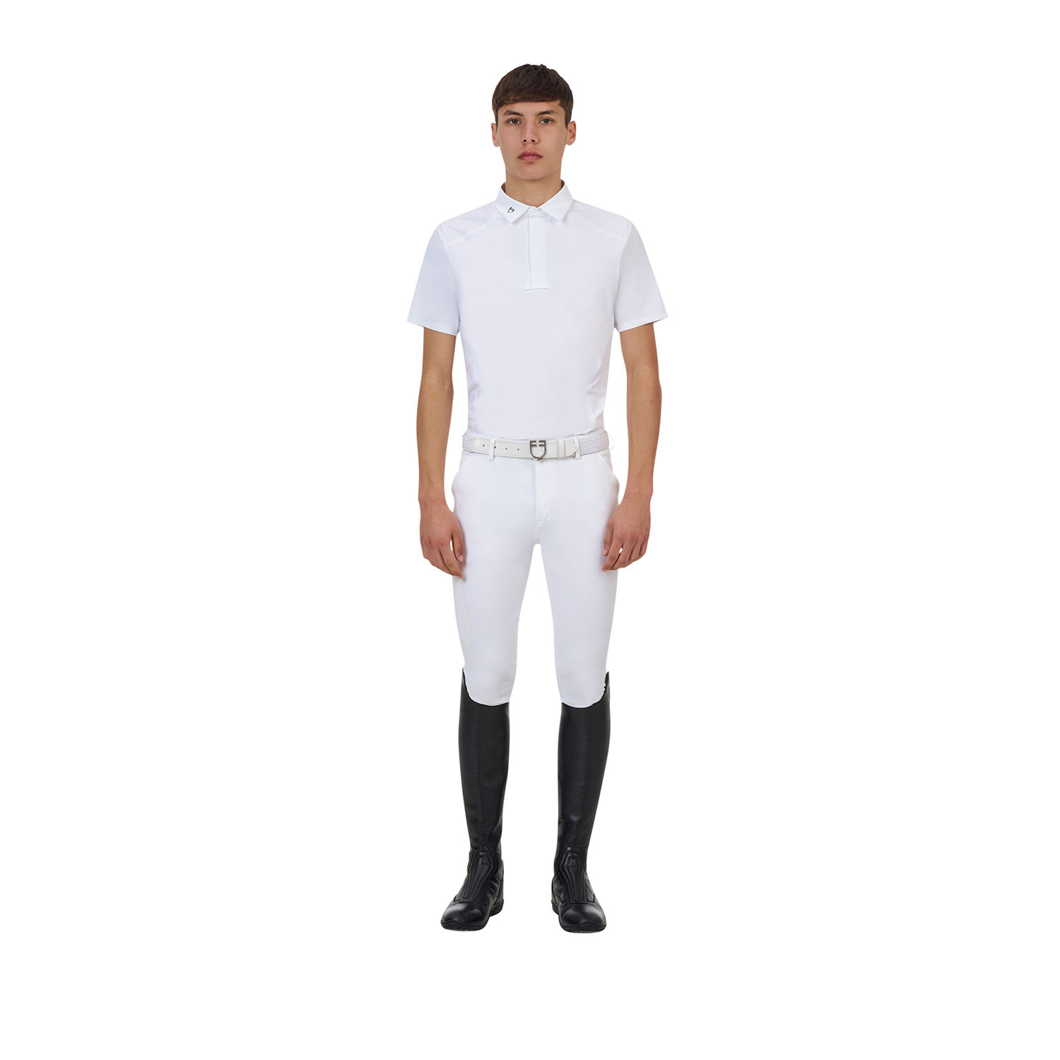 Herren-Turnierpoloshirt mit kurzen Ärmeln und Knöpfen