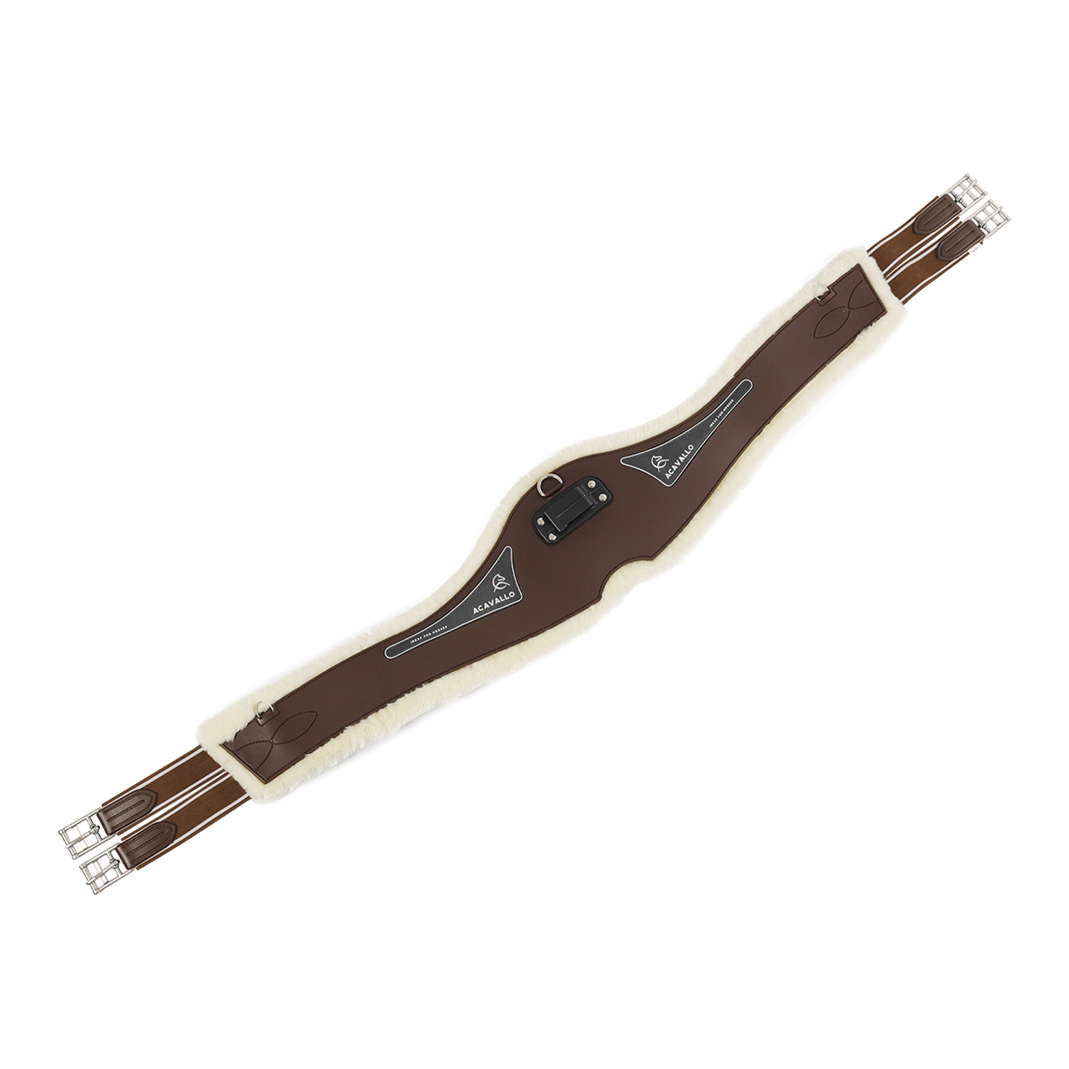 Spring-Sattelgurt Classic Gel PVC abnehmbares Kunstlammfell