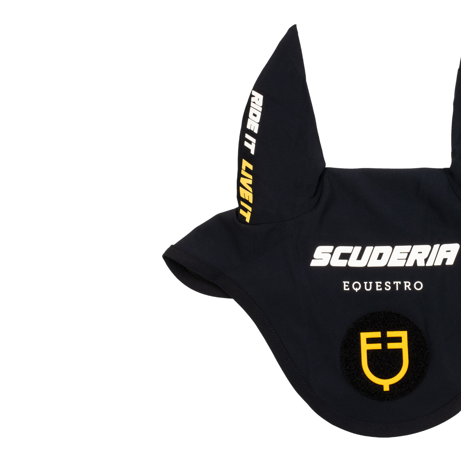 Fliegenhaube Scuderia aus technischem Gewebe mit Patch
