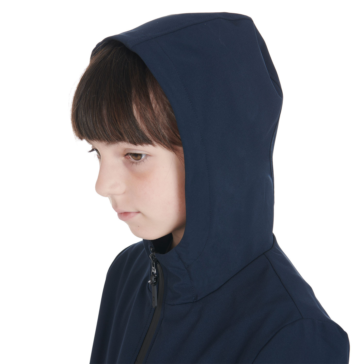 Schmal geschnittene Kinder-Softshelljacke aus technischem Gewebe