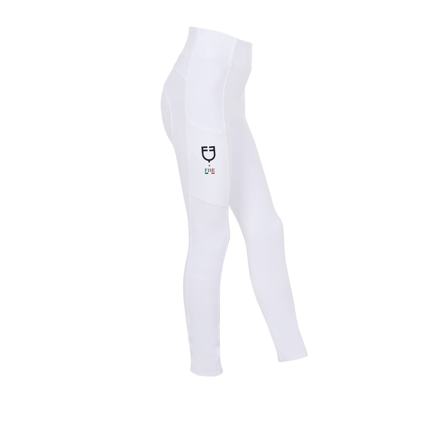 Mädchen-Reitleggings mit schmalem Schnitt und Vollbesatz X FISE