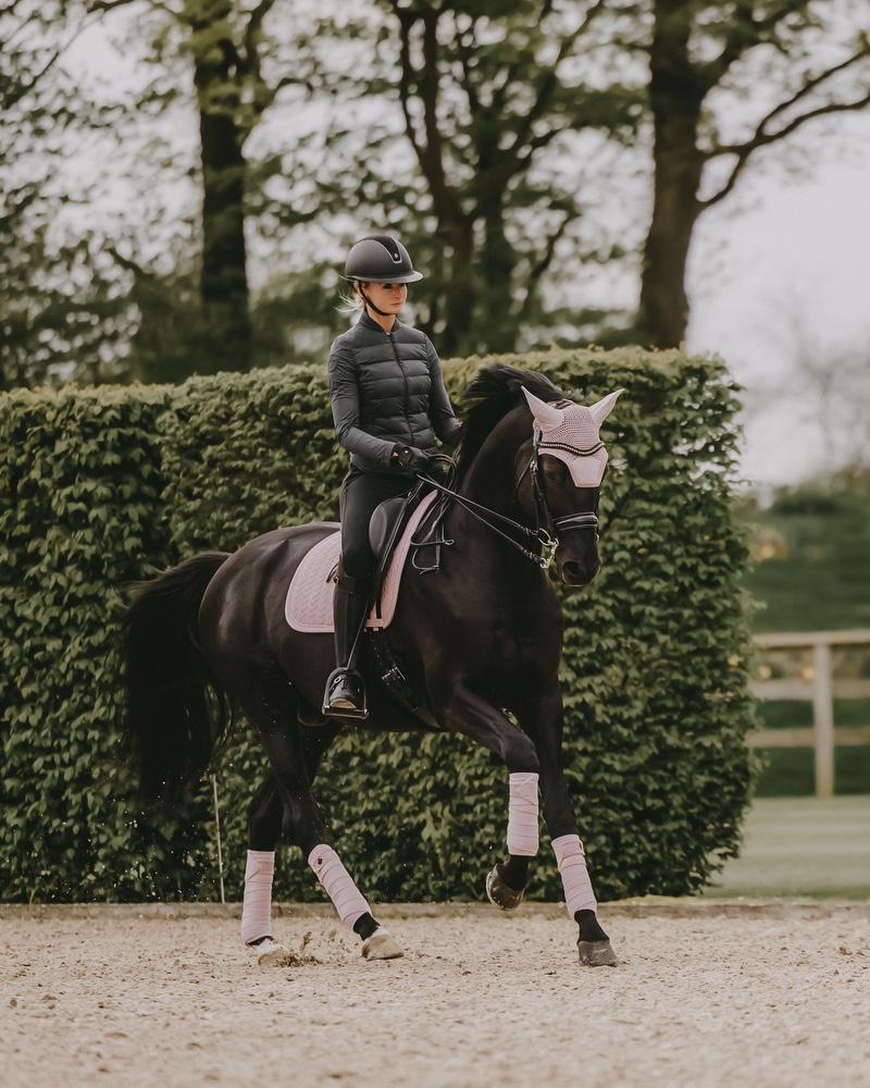 Dressage saddle pad Velvet Pearls
