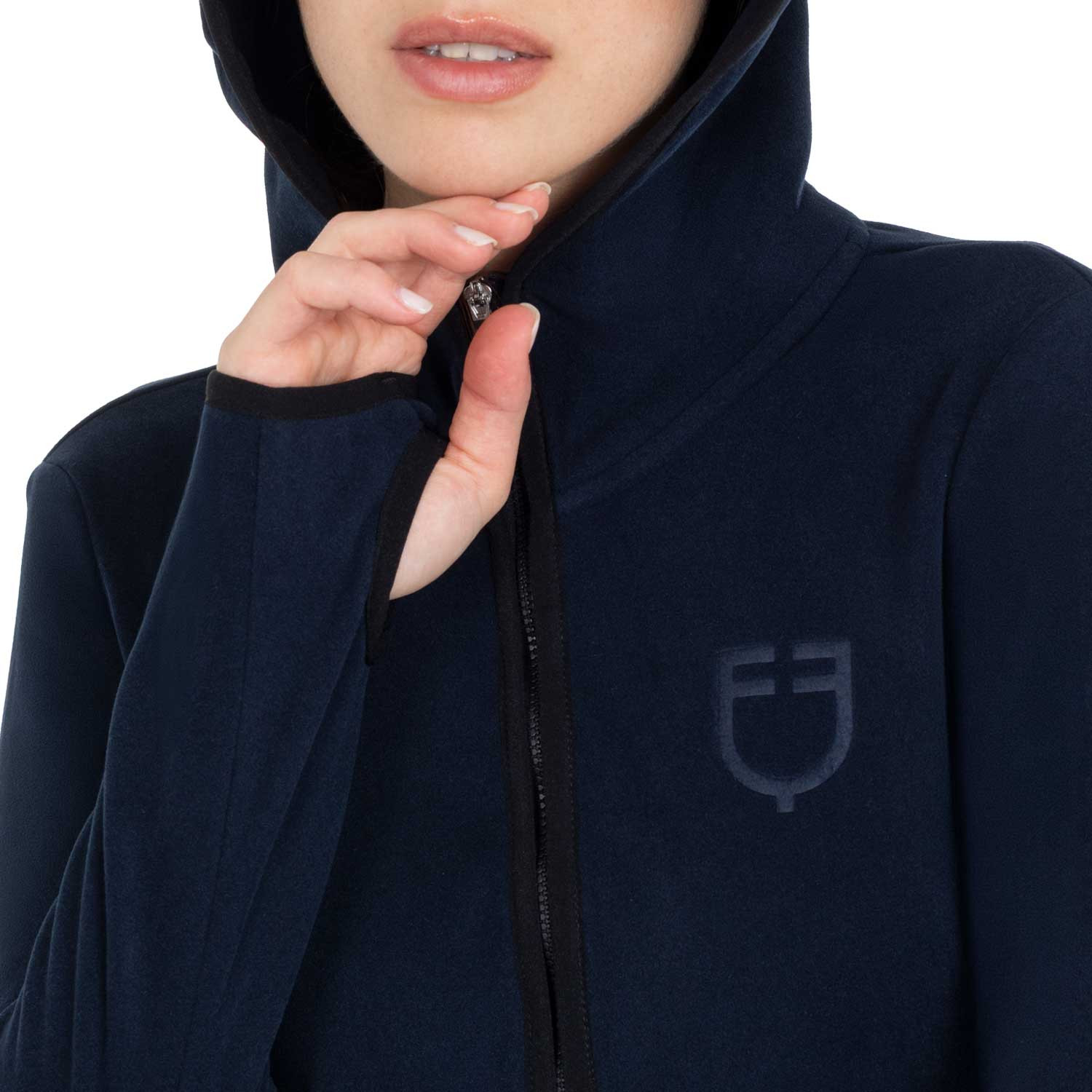 Damen-Fleece-Sweatshirt mit Reißverschluss