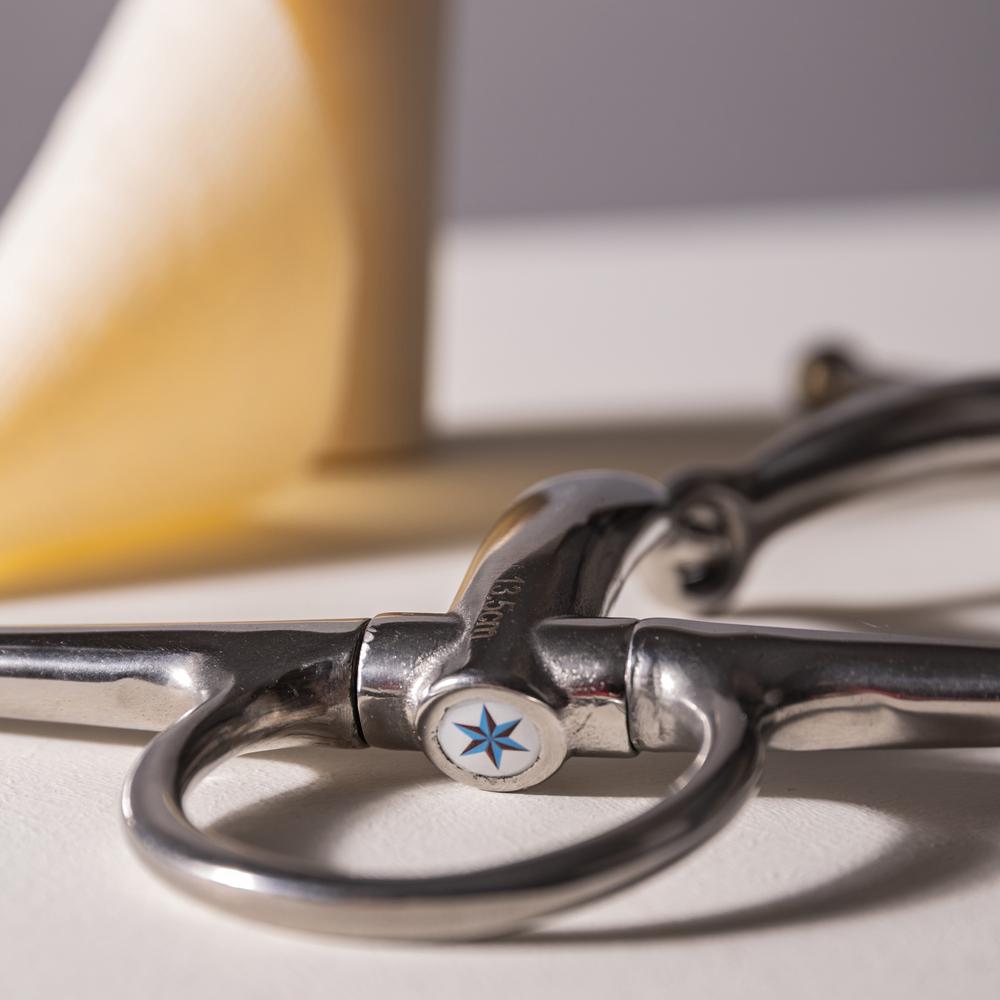 Einfach gebrochene Schenkeltrense Edelstahl