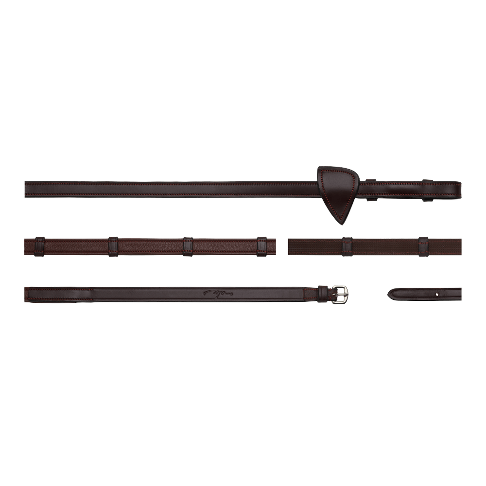 5/8" (16 mm) Jagdzügel mit 7 Lederstegen