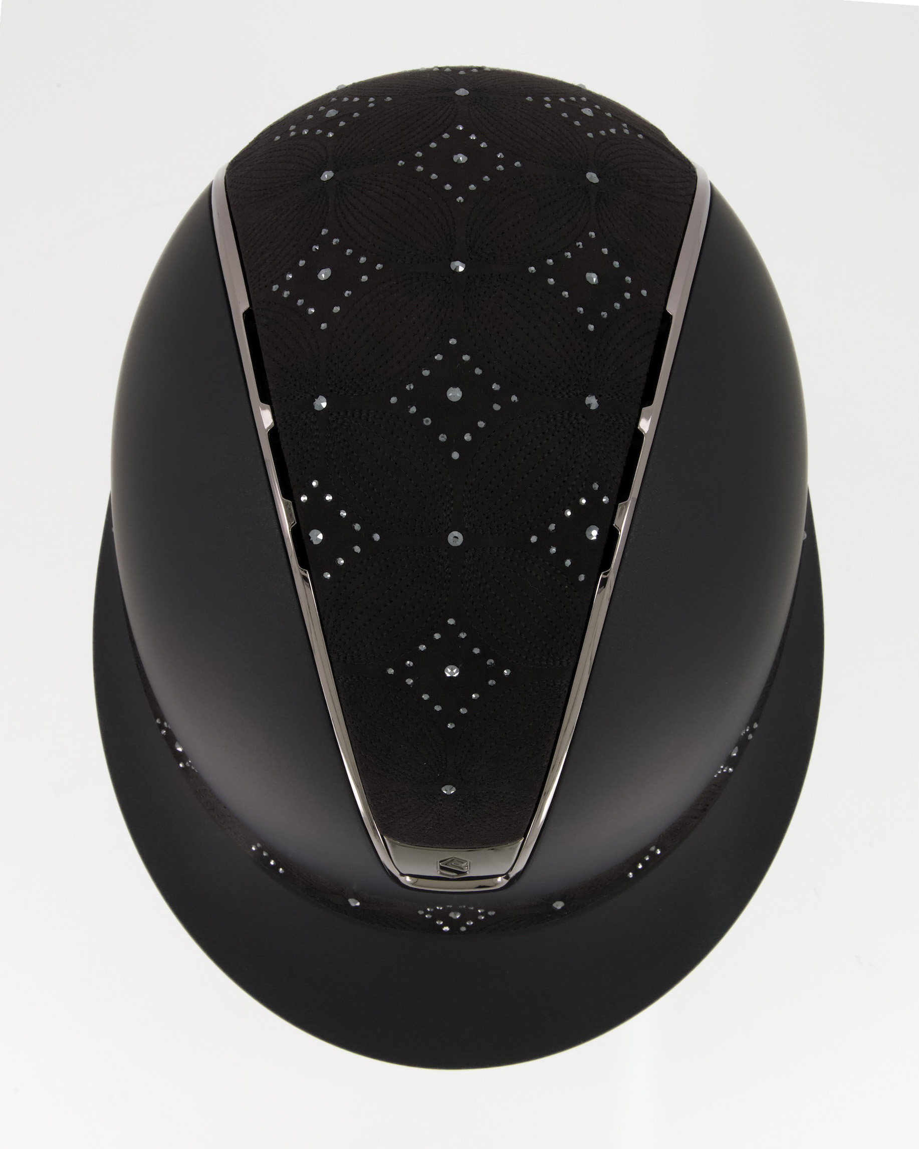 Reithelm 2.0 Miss Shield Shadowmatt black, Top u. Frontal Band Celestial Crystal, Trim u. Blason Chrome black