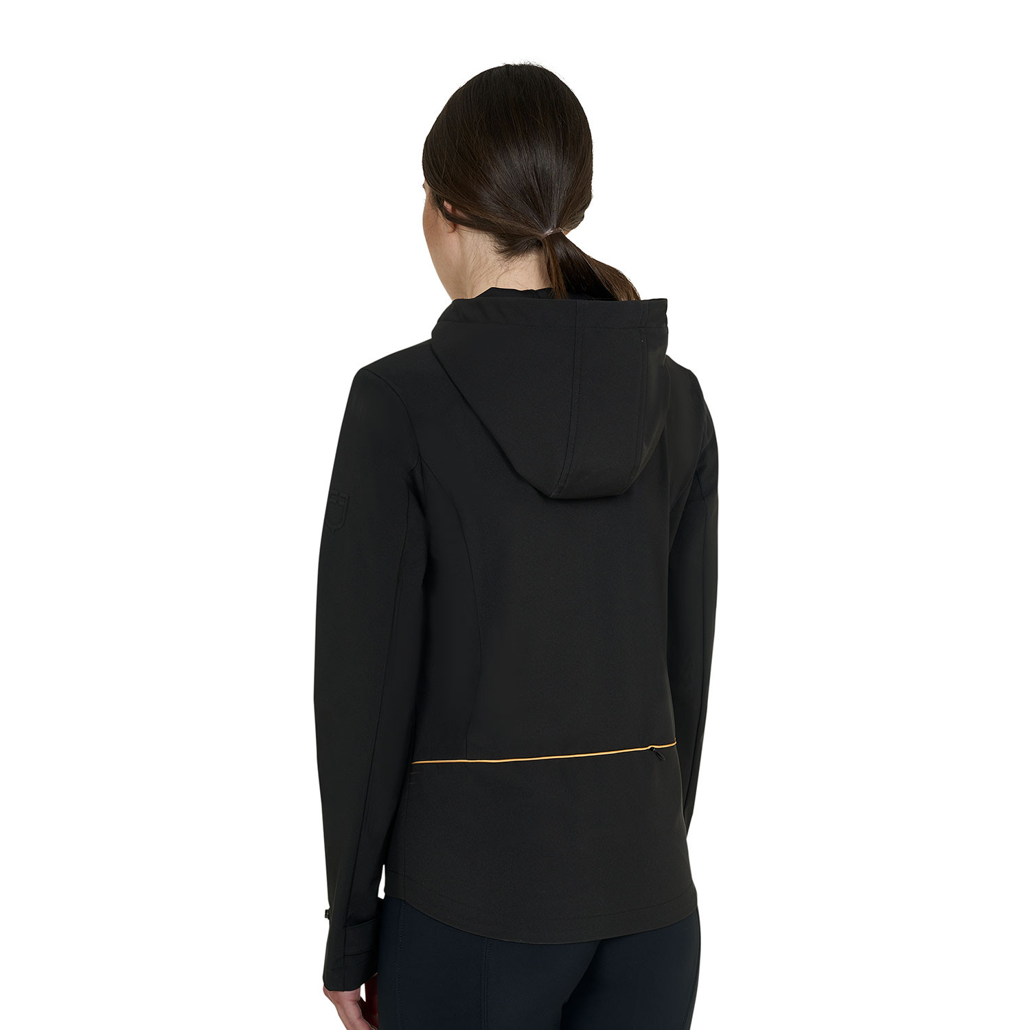 Schmal geschnittene Softshelljacke für Damen mit winddichtem Reißverschluss