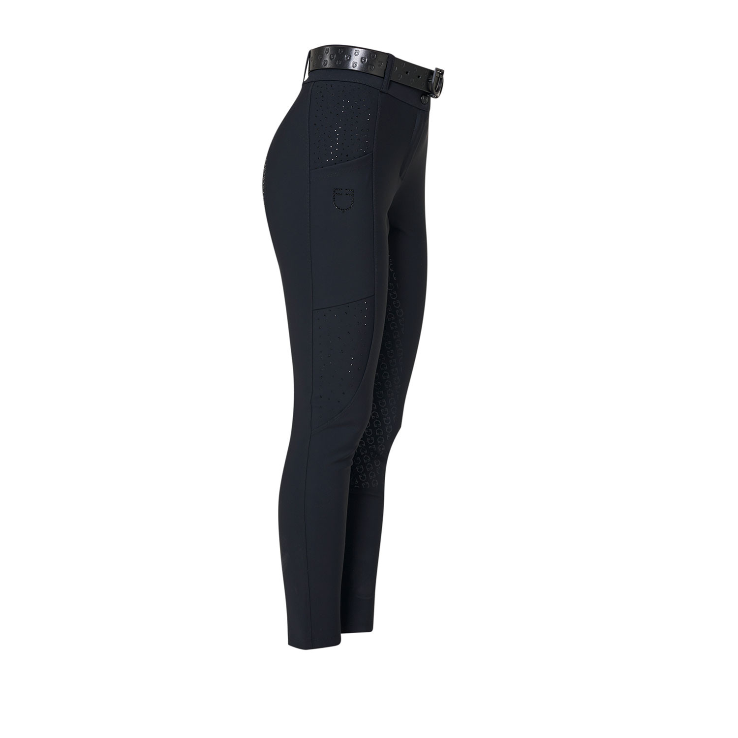 Damen-Vollbesatz-Reithose mit hohem Bund und Strasssteinen
