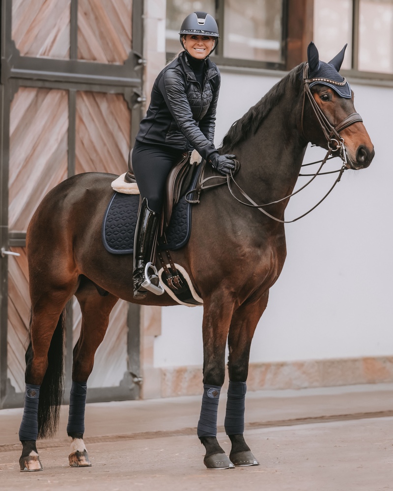 Dressage saddle pad Glitter Rope