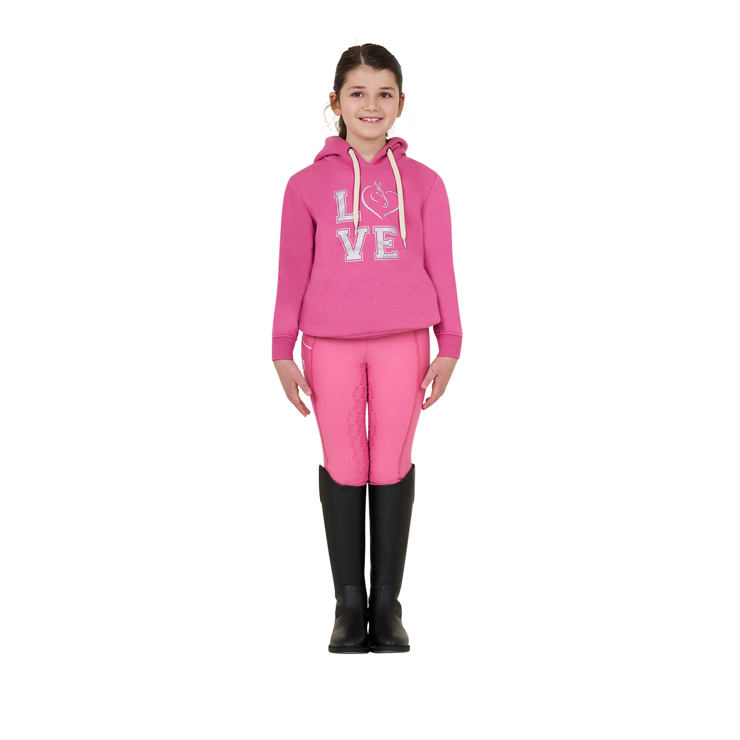 Kapuzen-Sweatshirt Winter Love für Mädchen