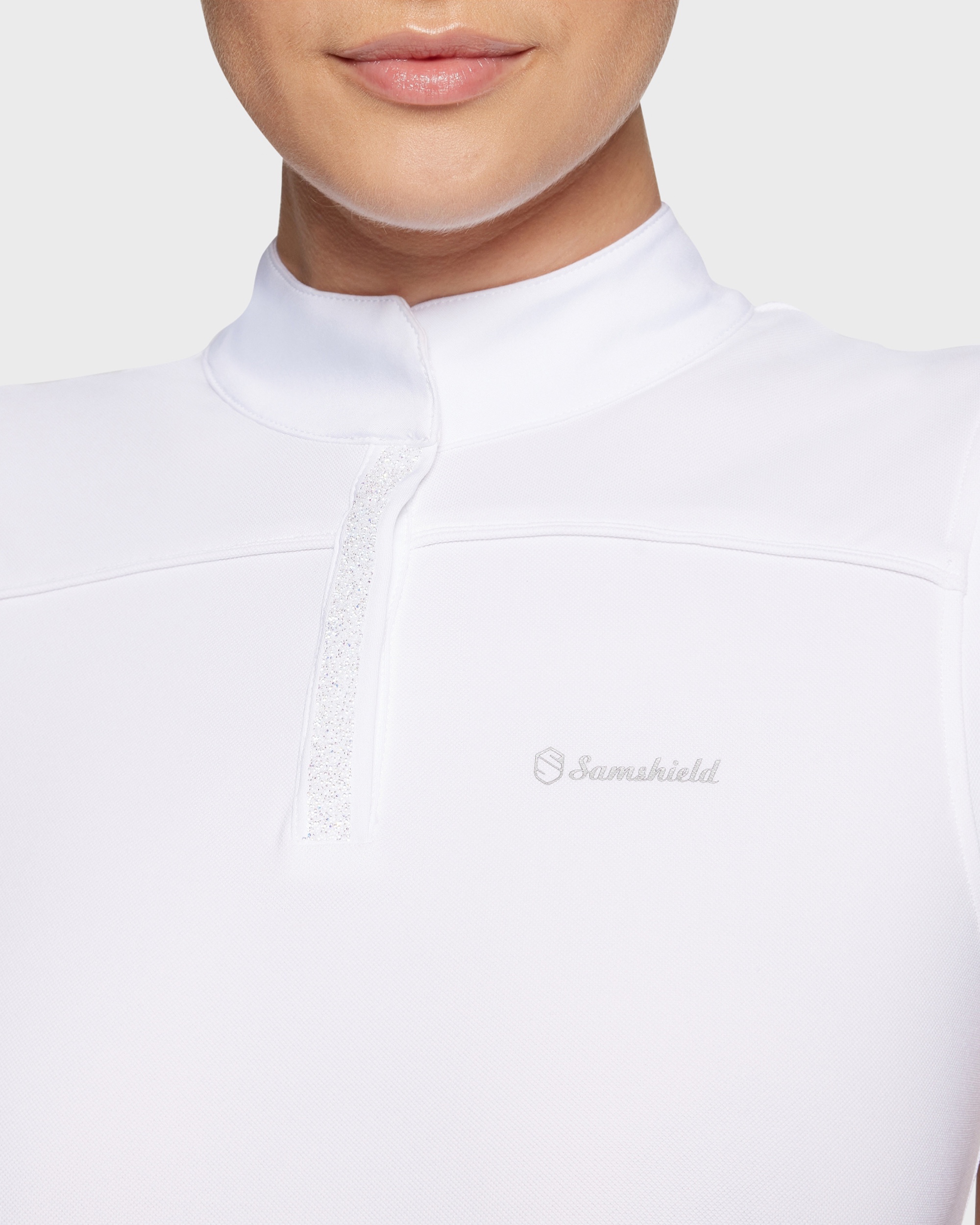 Ladies competition shirt Agathe in white