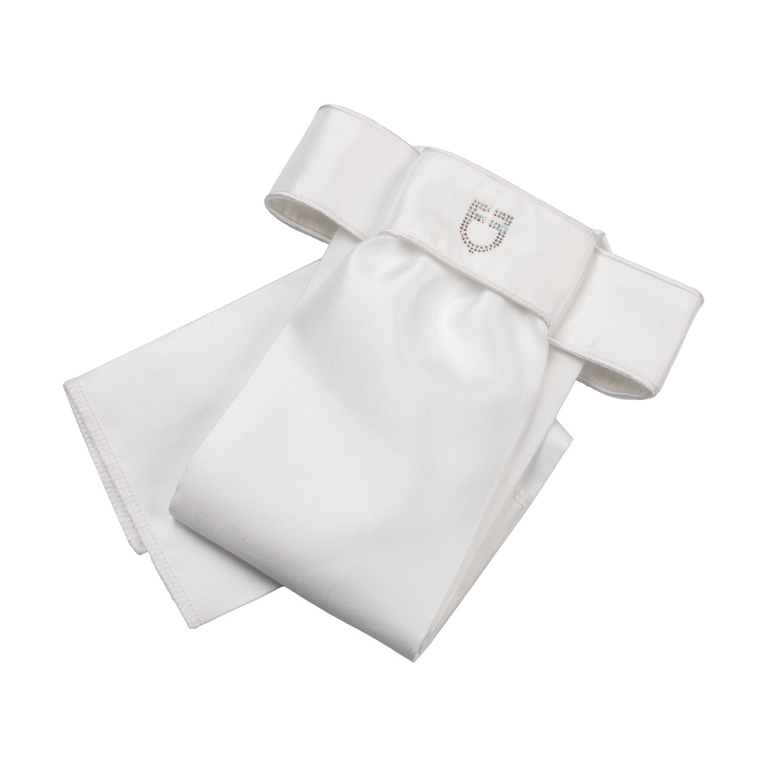 Dressur-Plastron mit Strasslogo