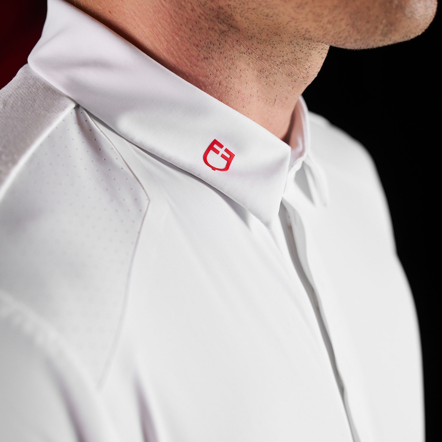 Herren-Turnierpoloshirt mit kurzen Ärmeln und Knöpfen