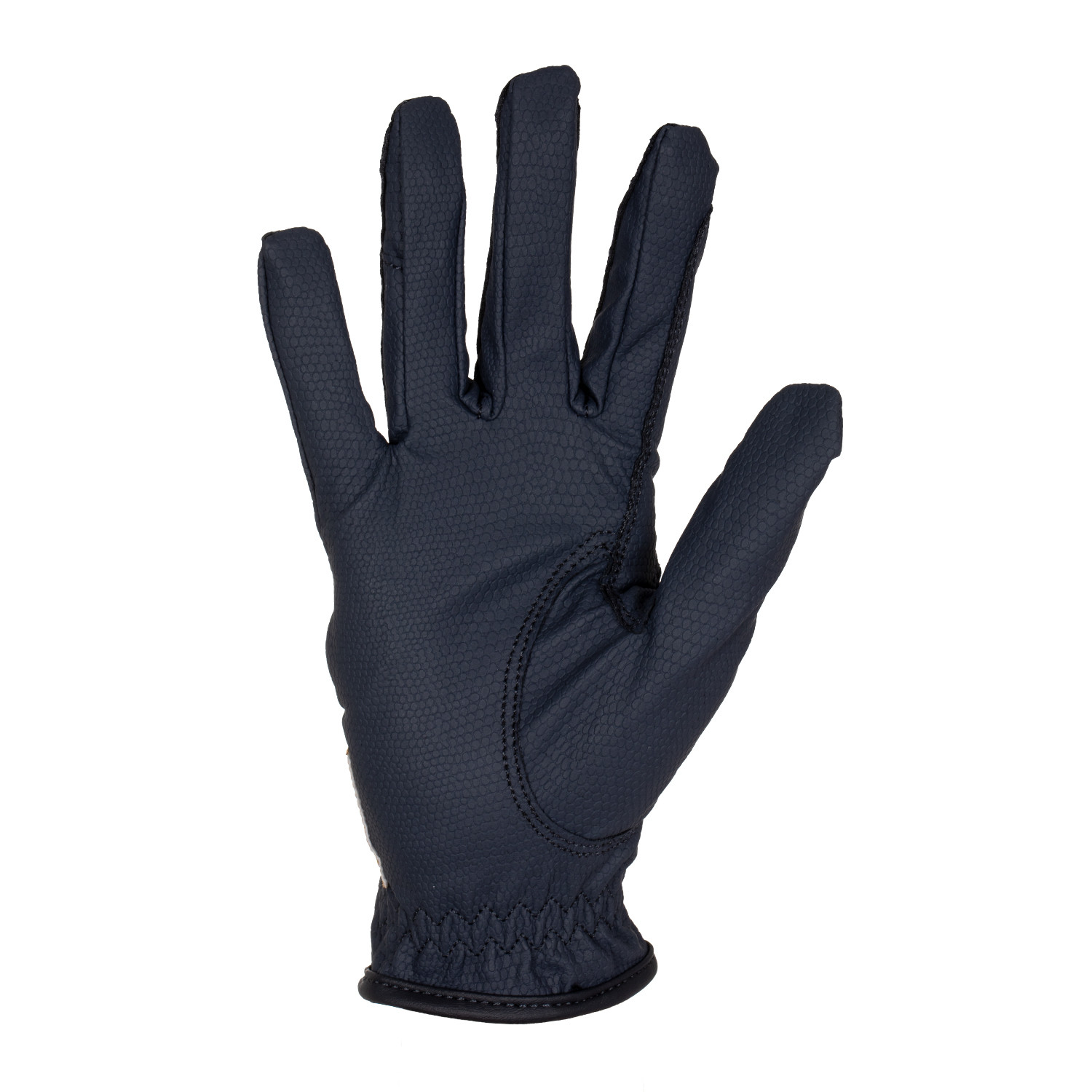 Handschuhe aus weichem technischem Material mit Glitzer-Logo