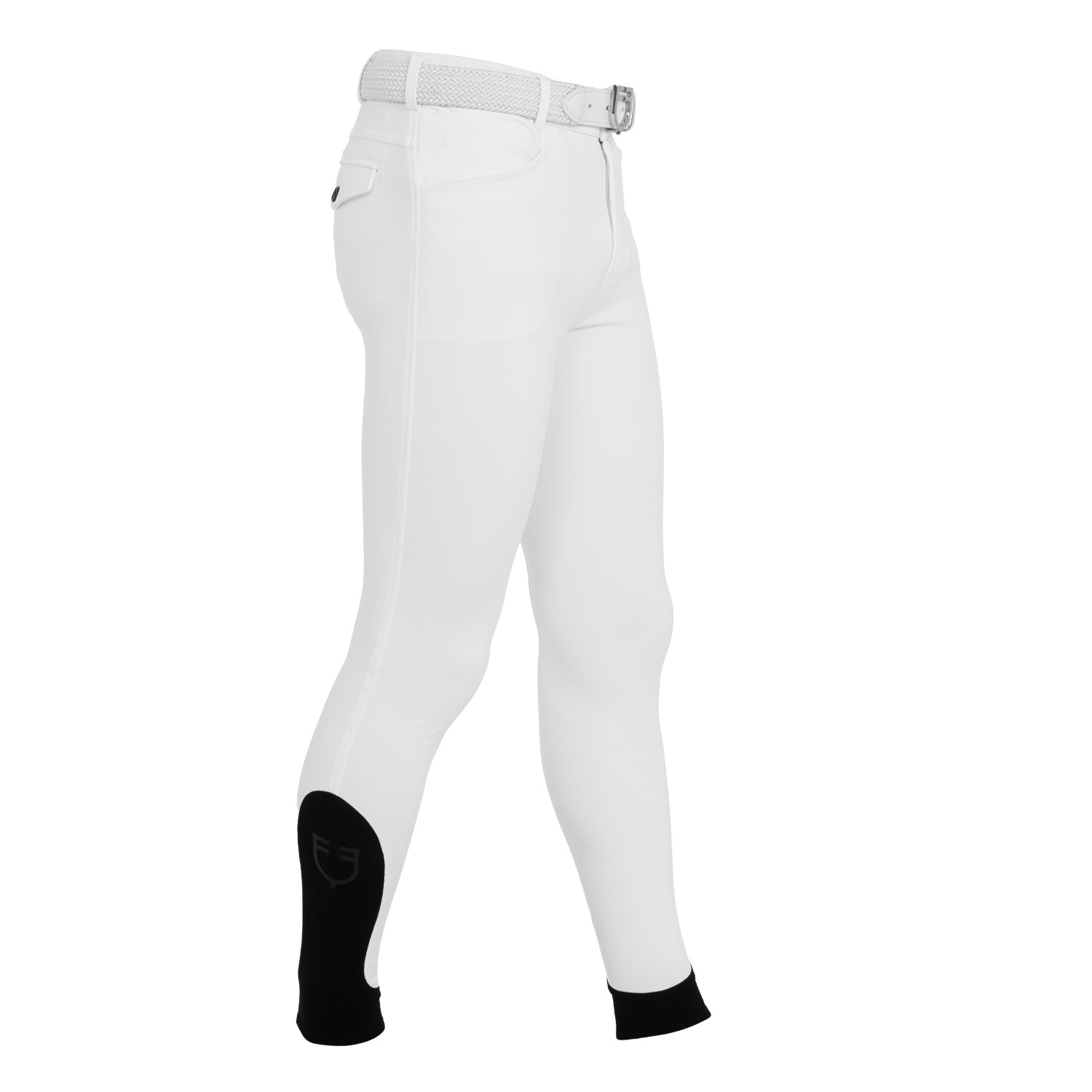 Herren-Reithose Slim Fit mit Kniebesatz