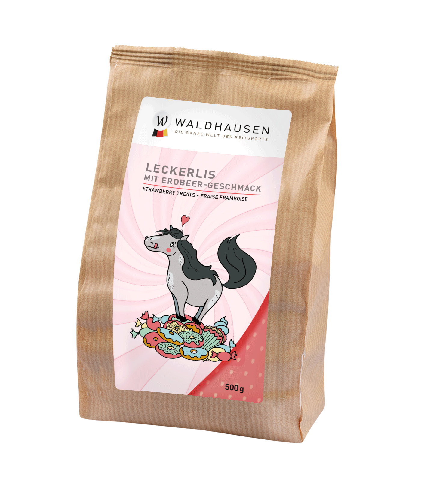 Leckerli-Herzen Erdbeere 500g