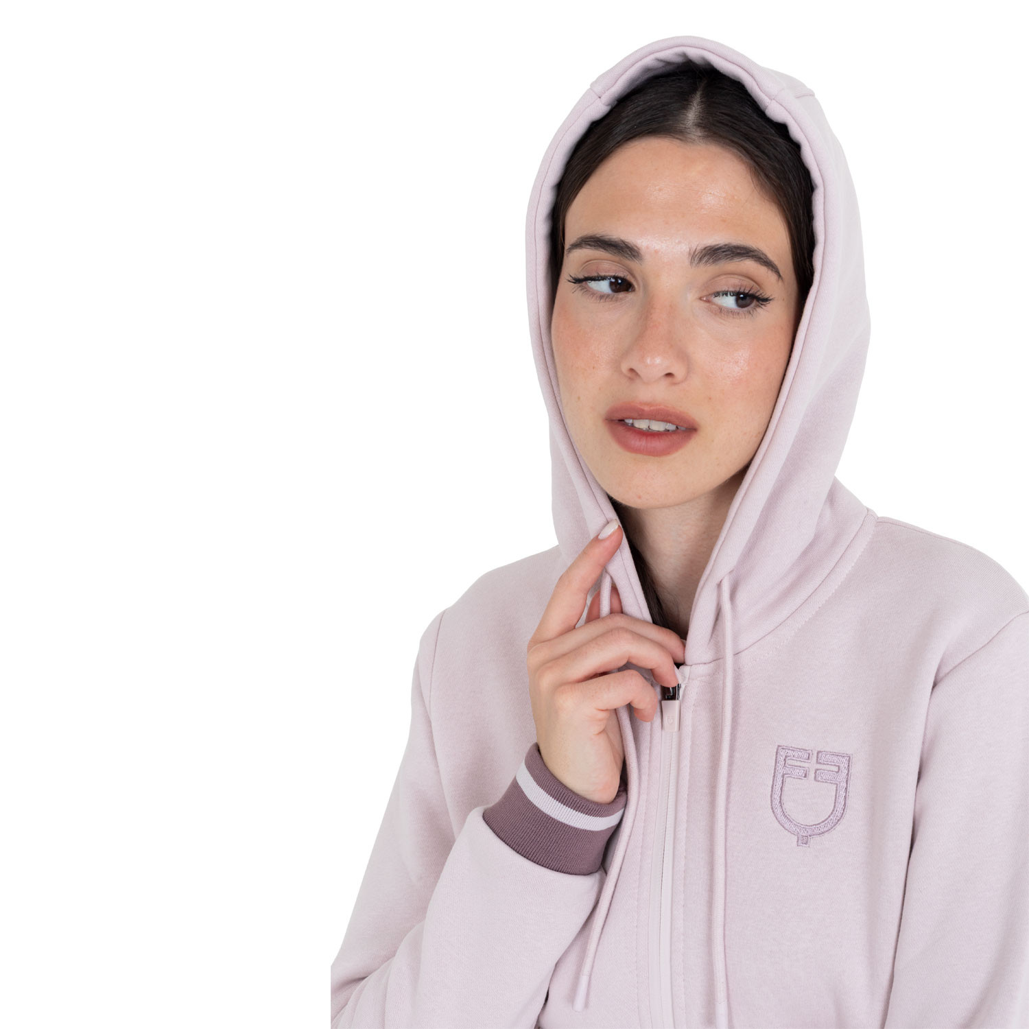 Damen-Kapuzenjacke mit Frontreißverschluss