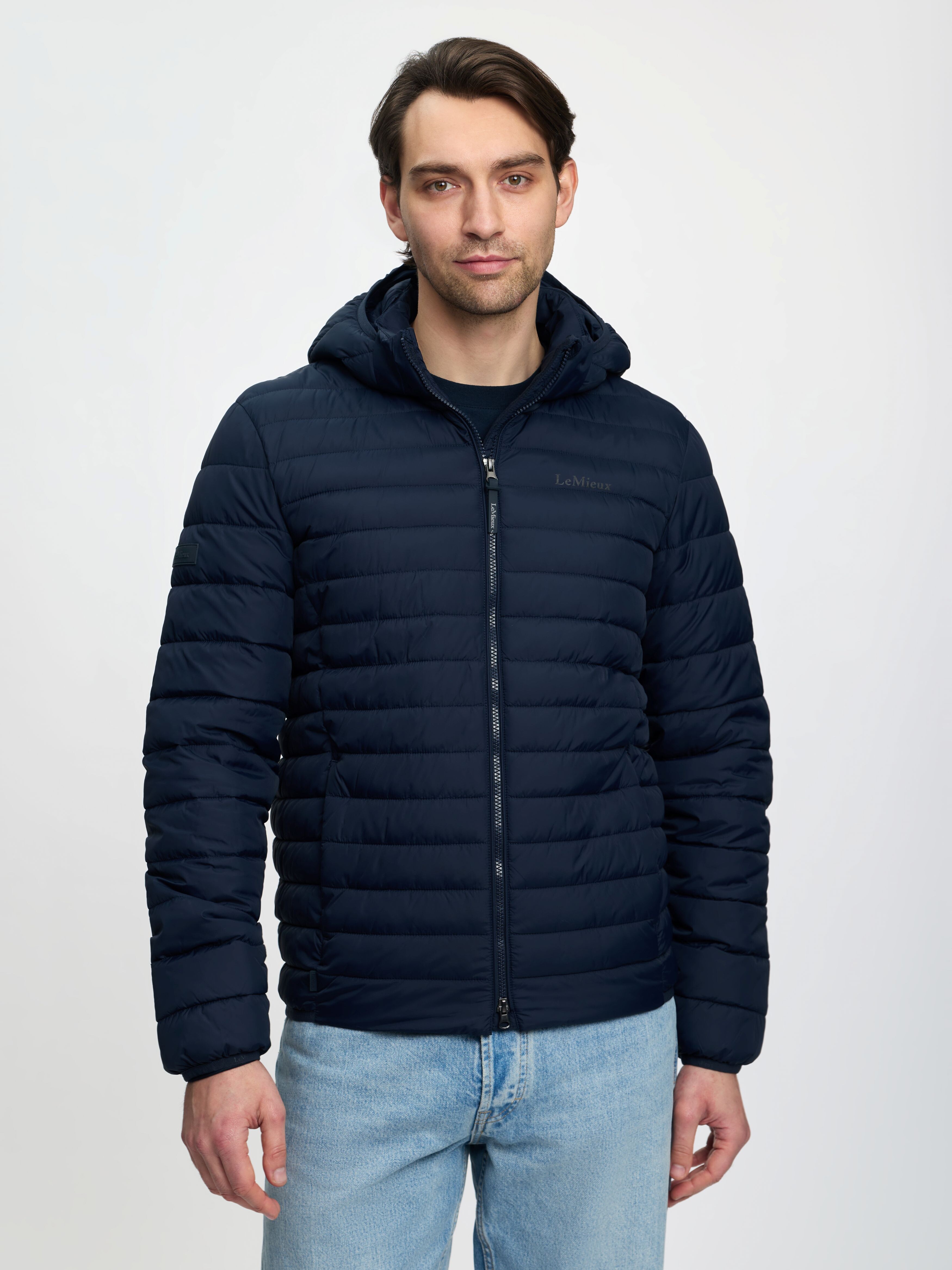 Herren Steppjacke mit Kapuze