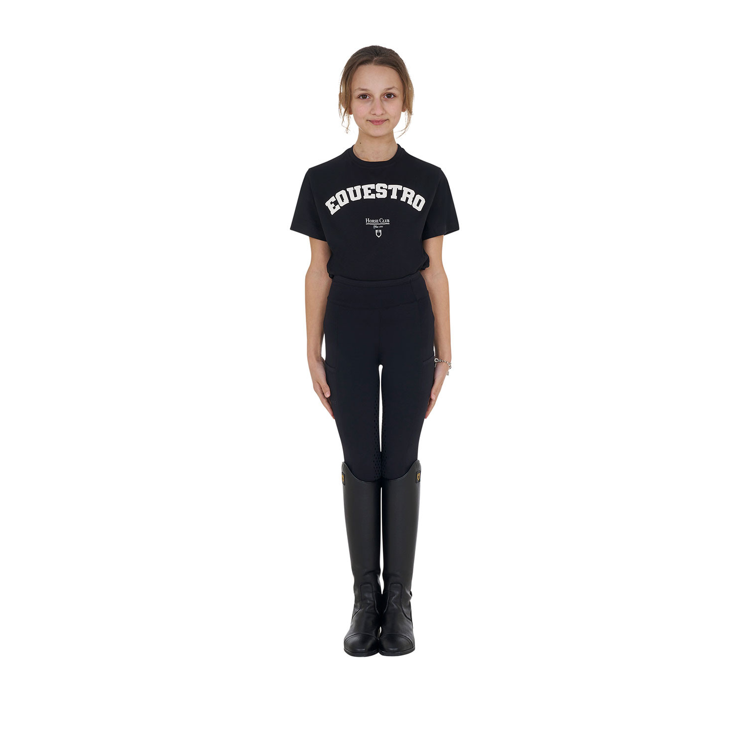 Mädchen-Baumwoll-T-Shirt Horse Club