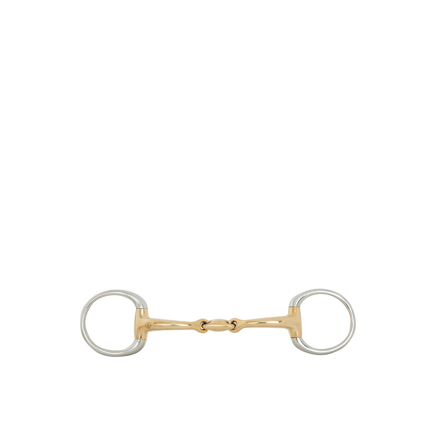 Unterlegtrense doppelt gebrochen Soft Contact 12 mm Ø 50 mm (Olivenkopftrense)