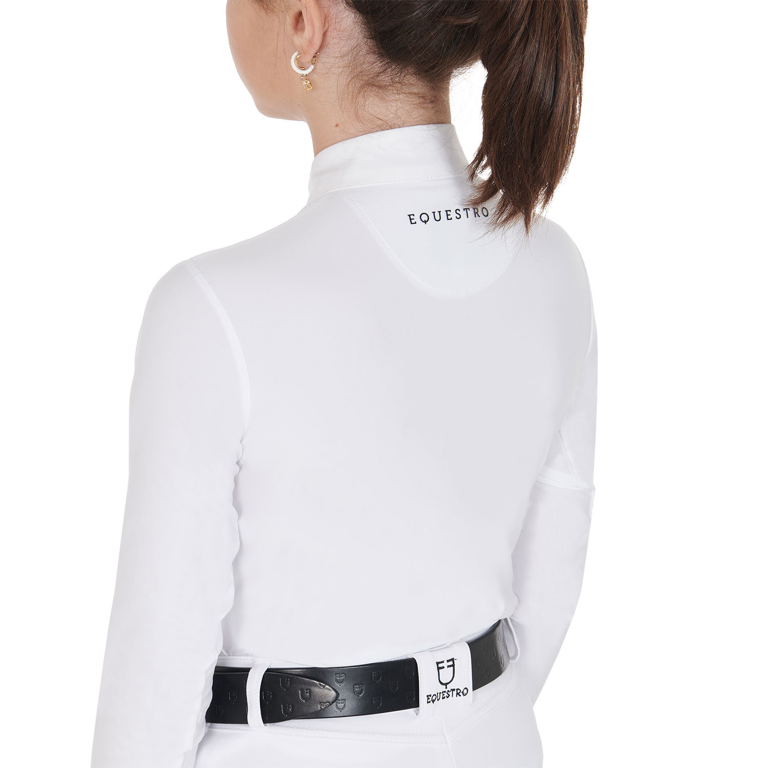 Mädchen-Poloshirt mit langen Ärmeln