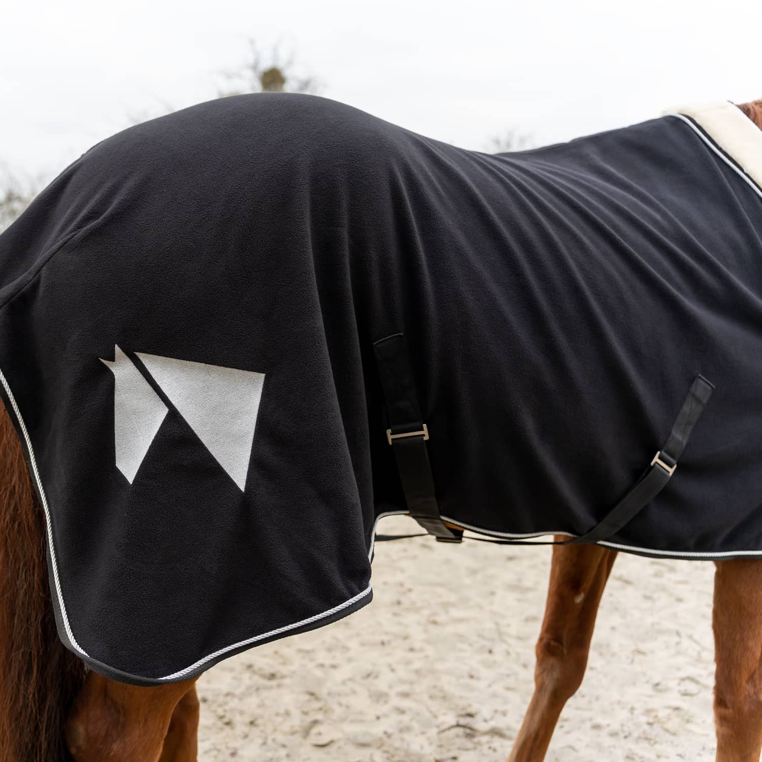 Lepona sweat rug in black