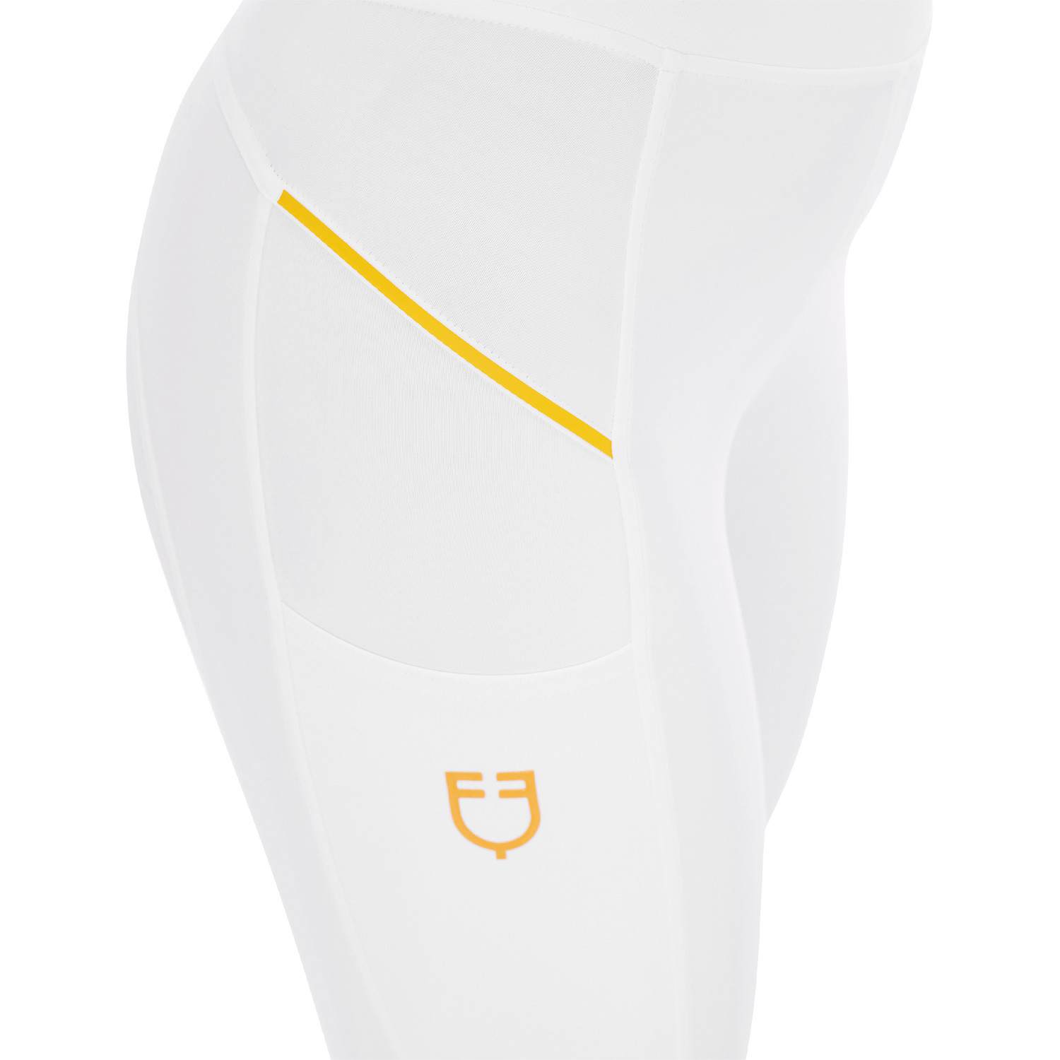 Schmale Damen-Leggings mit Micro-Mesh-Einsätzen