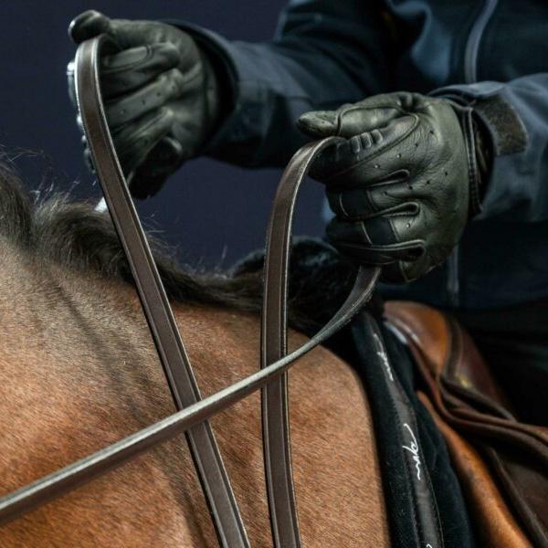 1/2"'' (13 mm) Kandarenzügel aus Vollleder