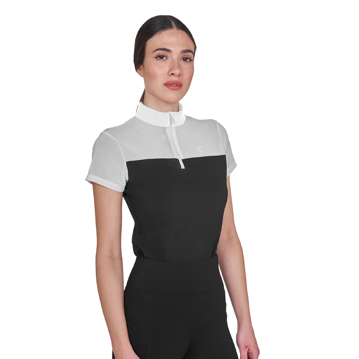 Damen-Trainingspolo mit Mesh-Einsätzen