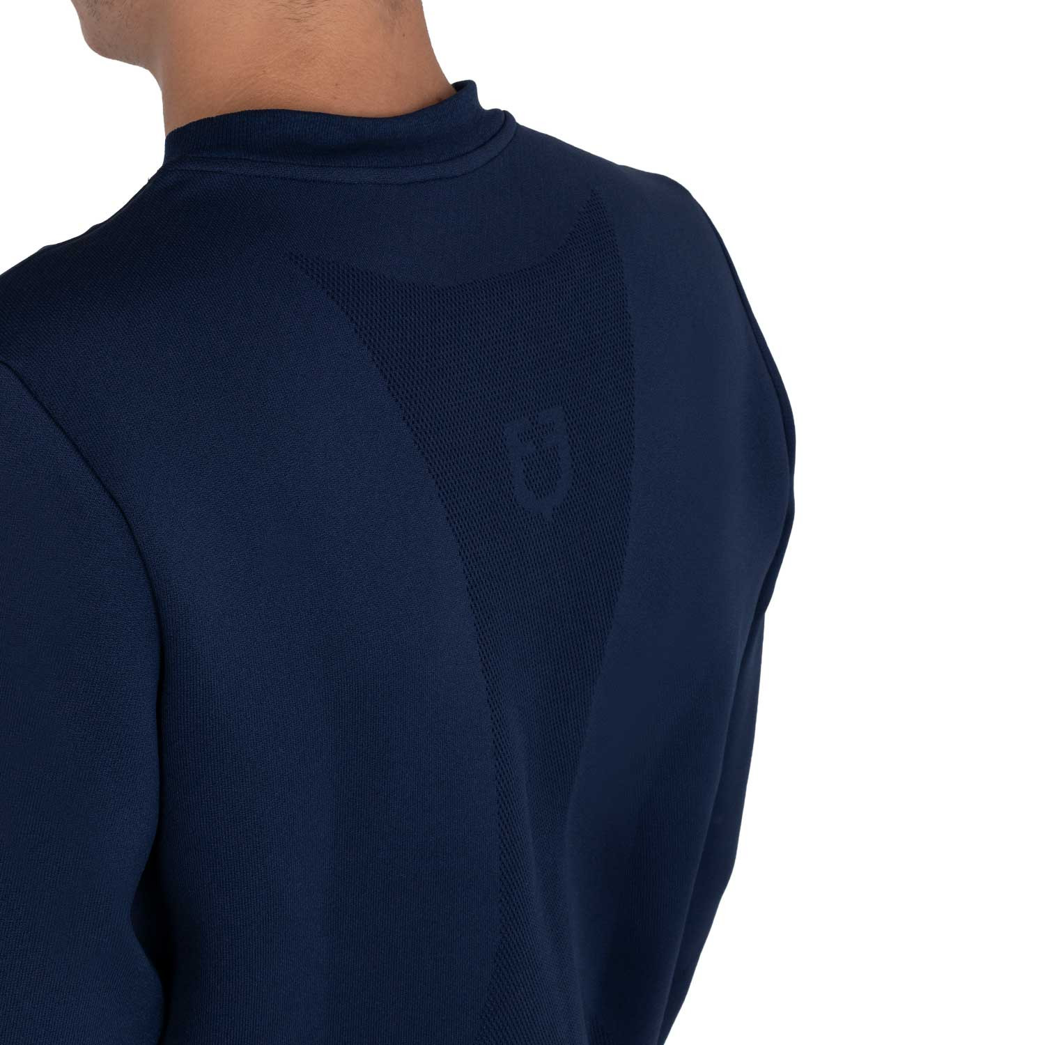 Technisches Rundhalssweatshirt für Herren mit Micro-Mesh-Einsätzen