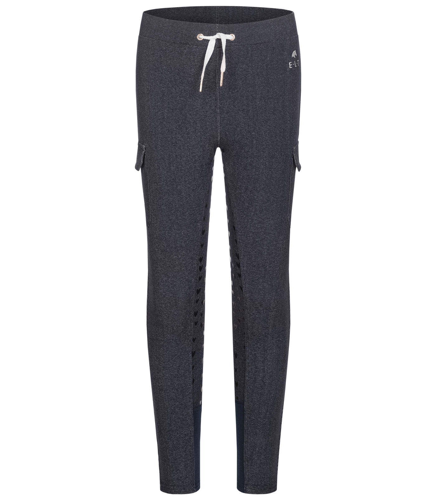 Riding leggings cargo kids Gwen full grip in anthracite